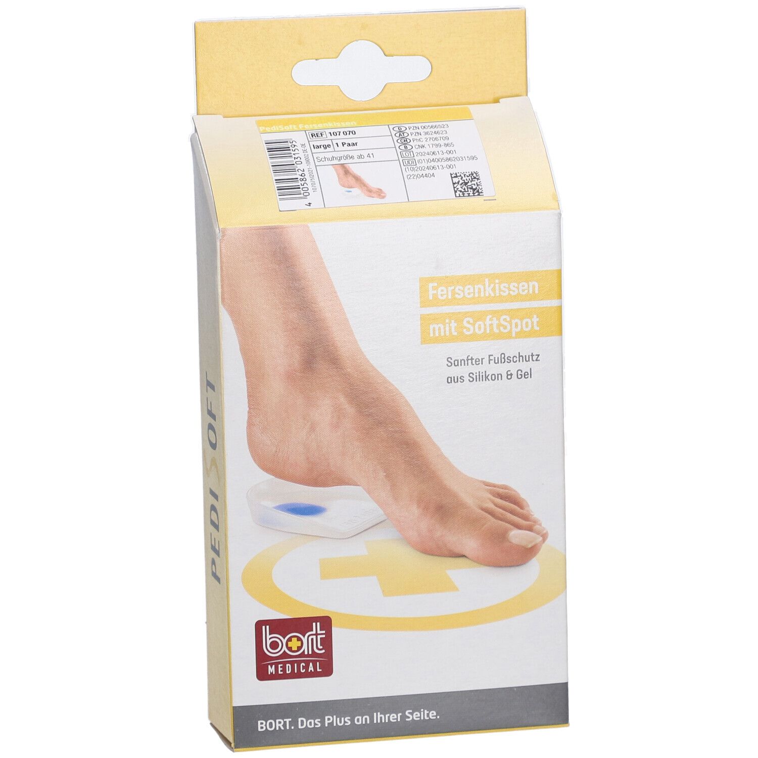 Bort PediSoft® Absatz mit SoftSpot Silikon groß
