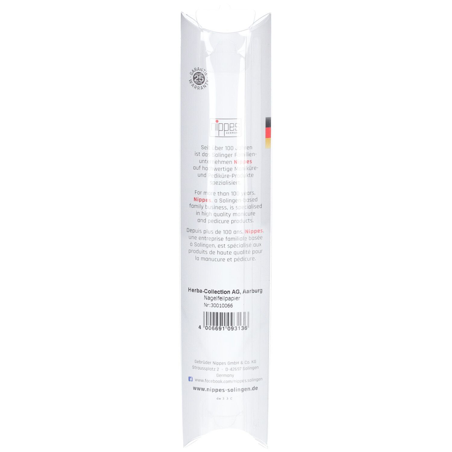 NIPPES Lime à ongles en carton 13cm
