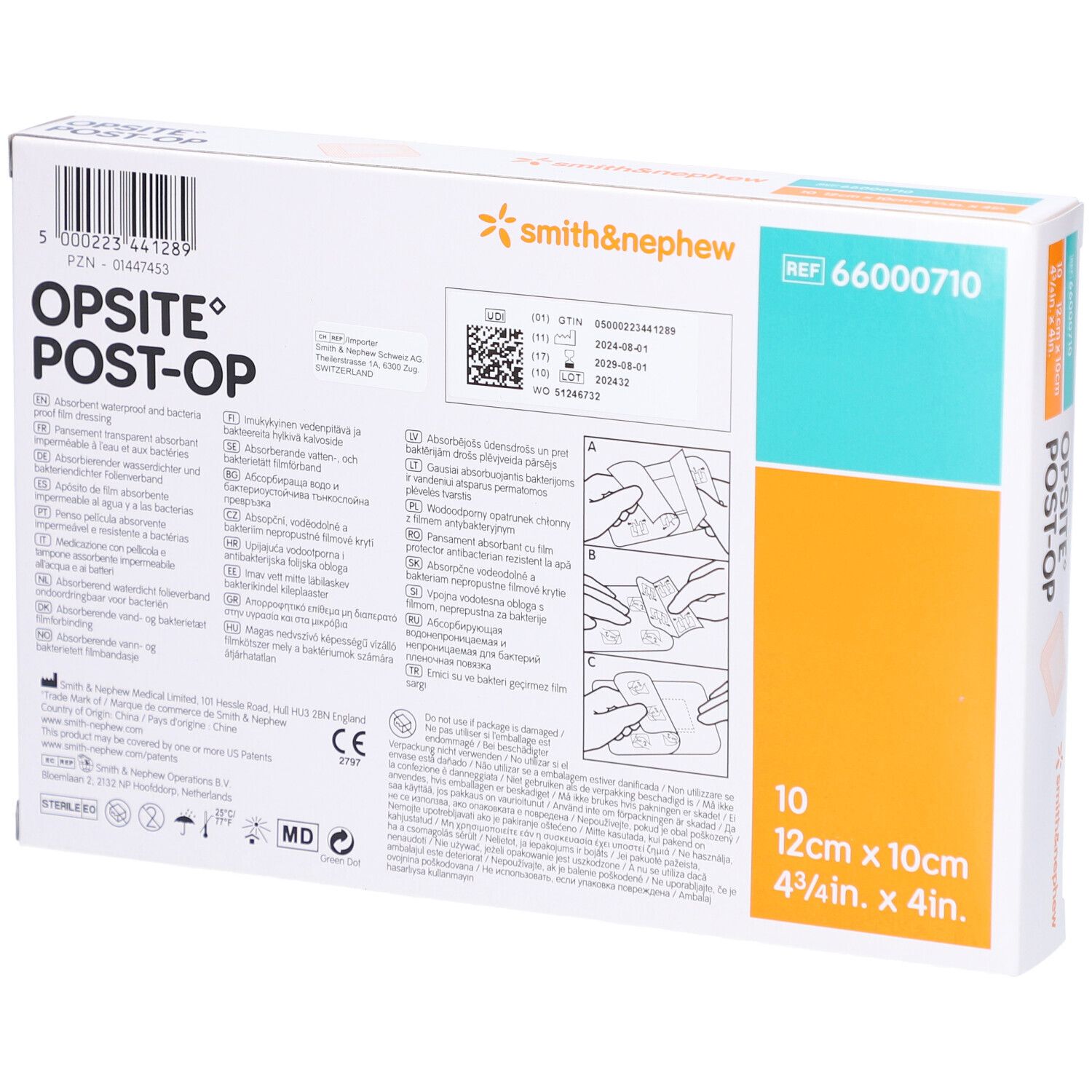 Opsite Post-Op 12 x 10 cm
