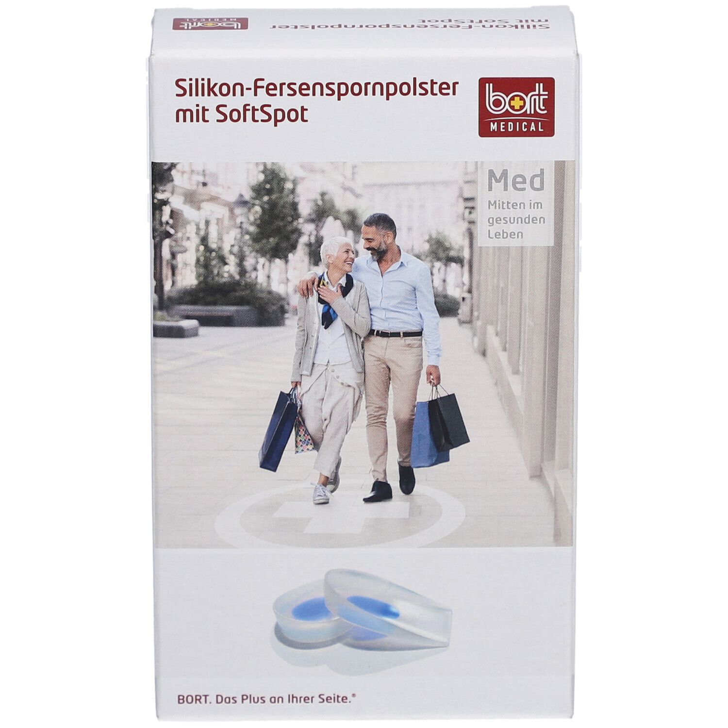 Bort Silikon-Fersenspornpolster mit SoftSpot, 1 Paar