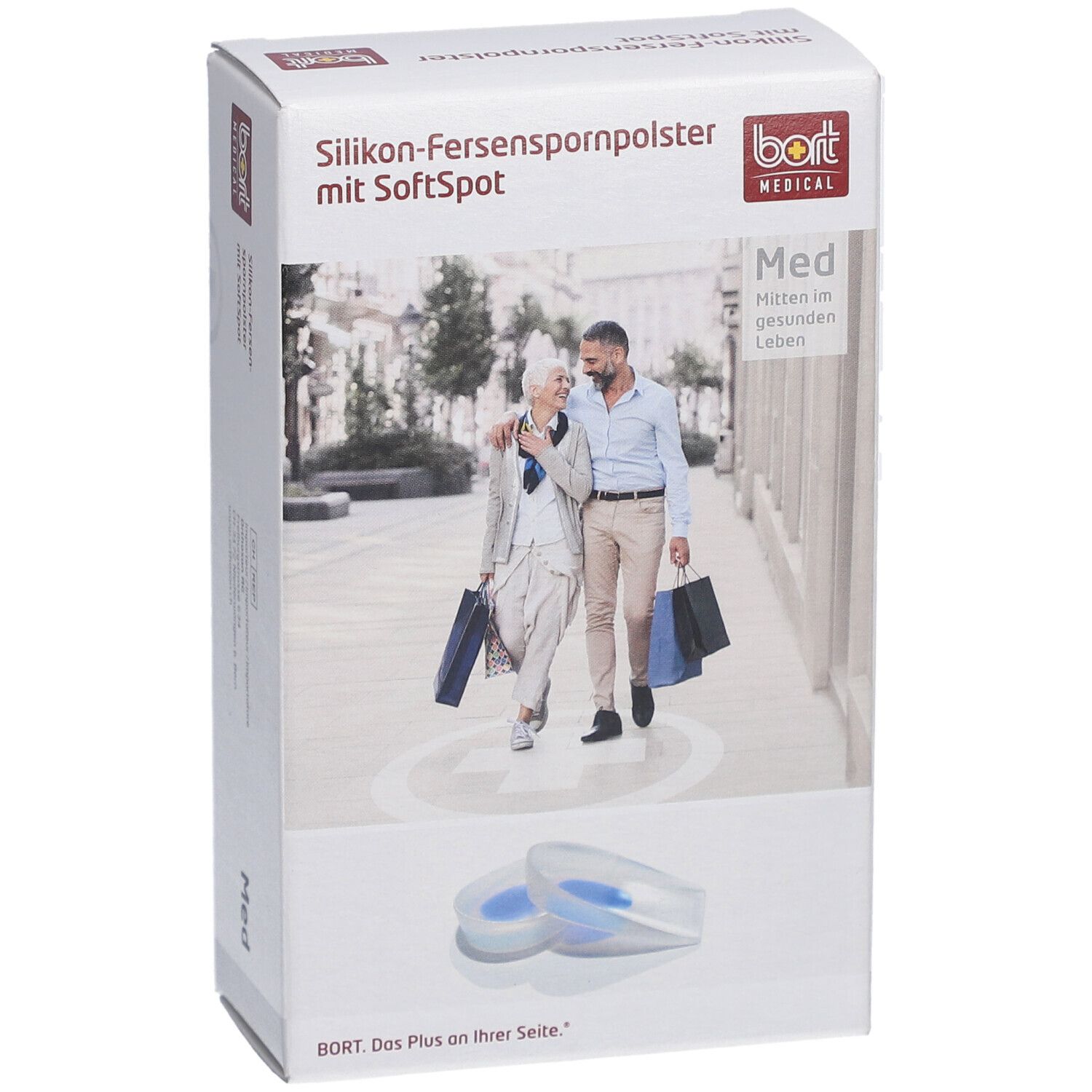 Bort Silikon-Fersenspornpolster mit SoftSpot, 1 Paar