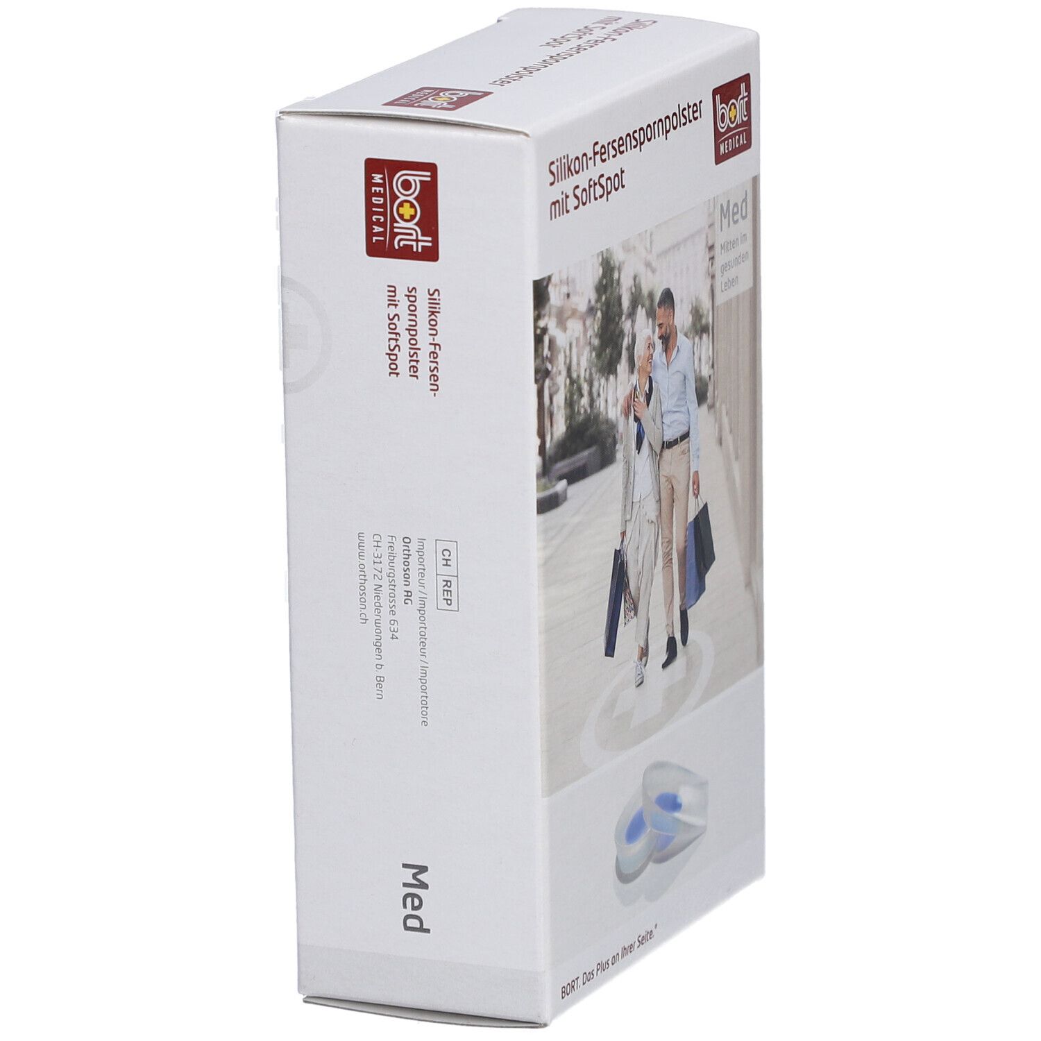 BORT Silikon-Fersenspornpolster mit SoftSpot Gr. L