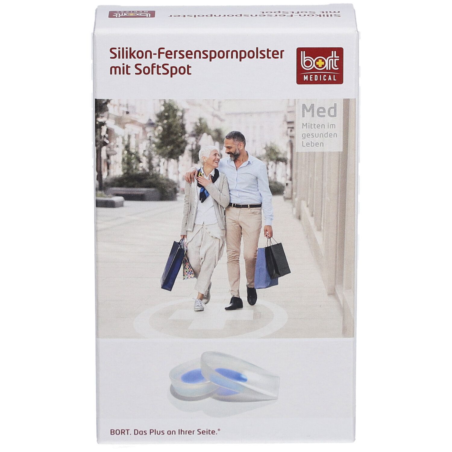 BORT Silikon-Fersenspornpolster mit SoftSpot Gr. L