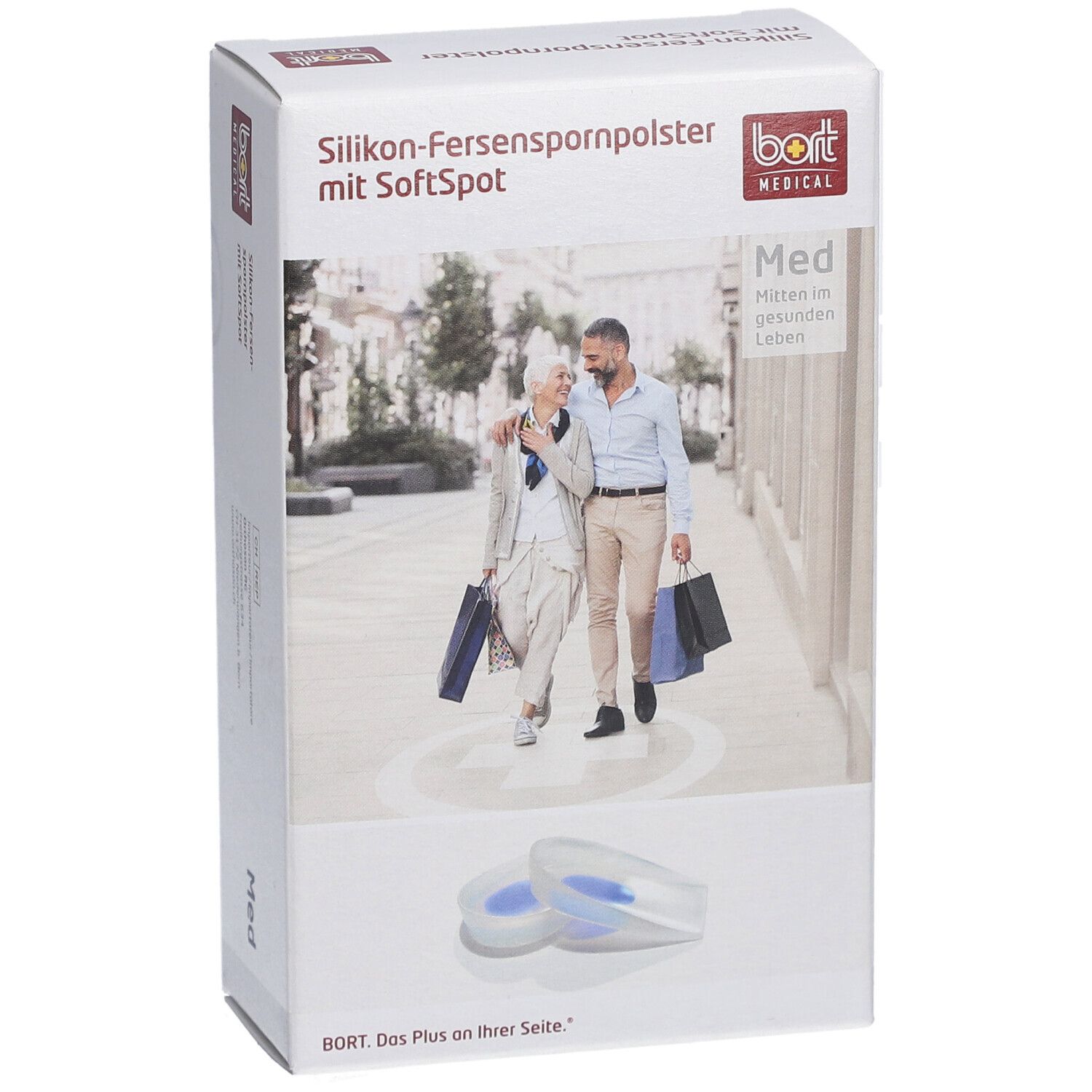 BORT Silikon-Fersenspornpolster mit SoftSpot Gr. L