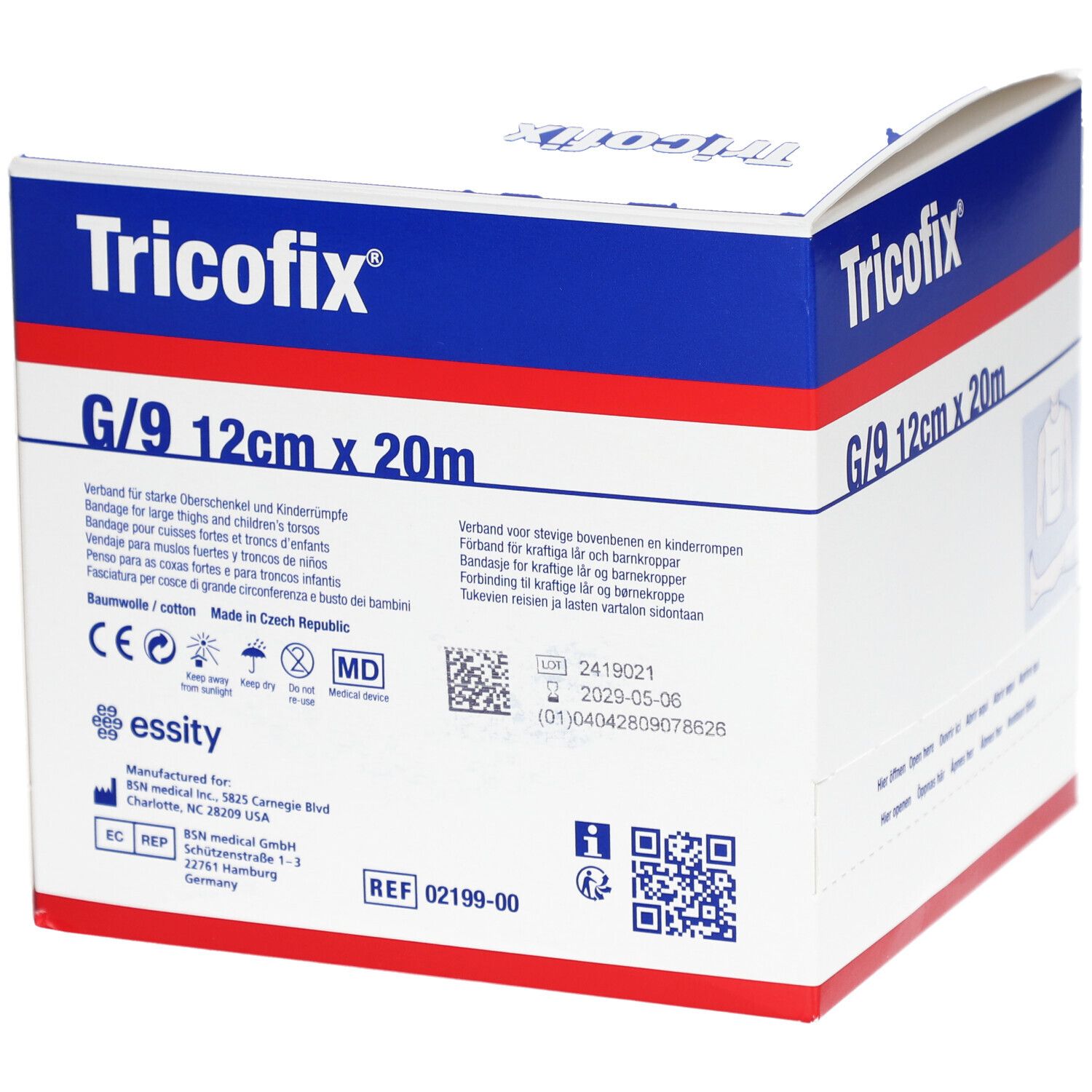 TRICOFIX® Bandage tubulaire G/9 12 cm x 20 m