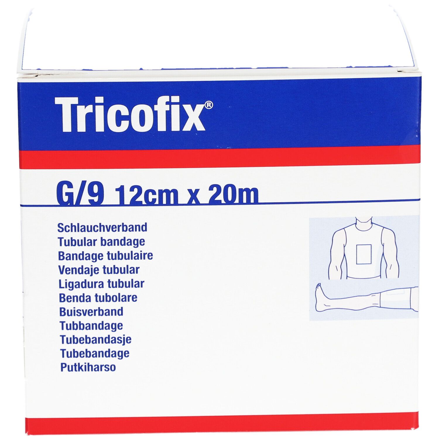 TRICOFIX® Bandage tubulaire G/9 12 cm x 20 m