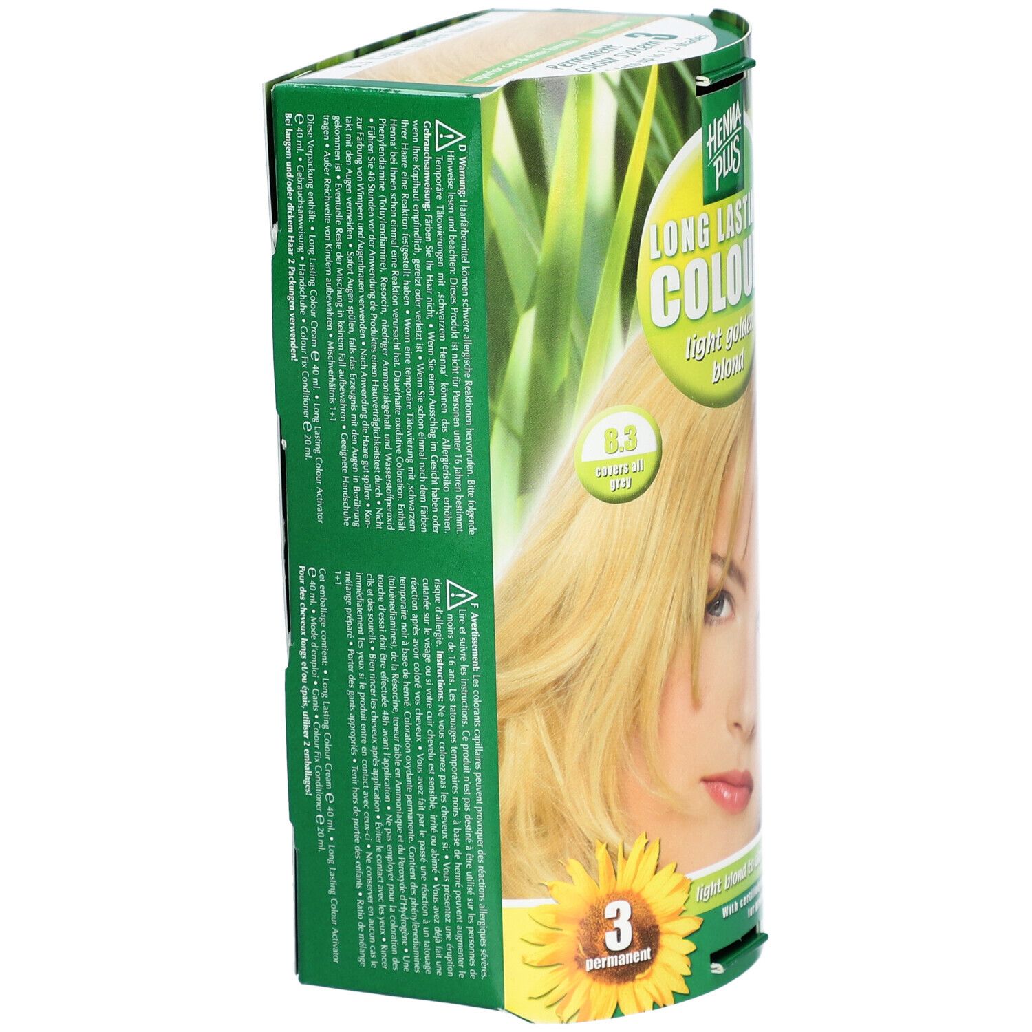 HENNA PLUS Long Lasting Colour 8.3 Blond Doré