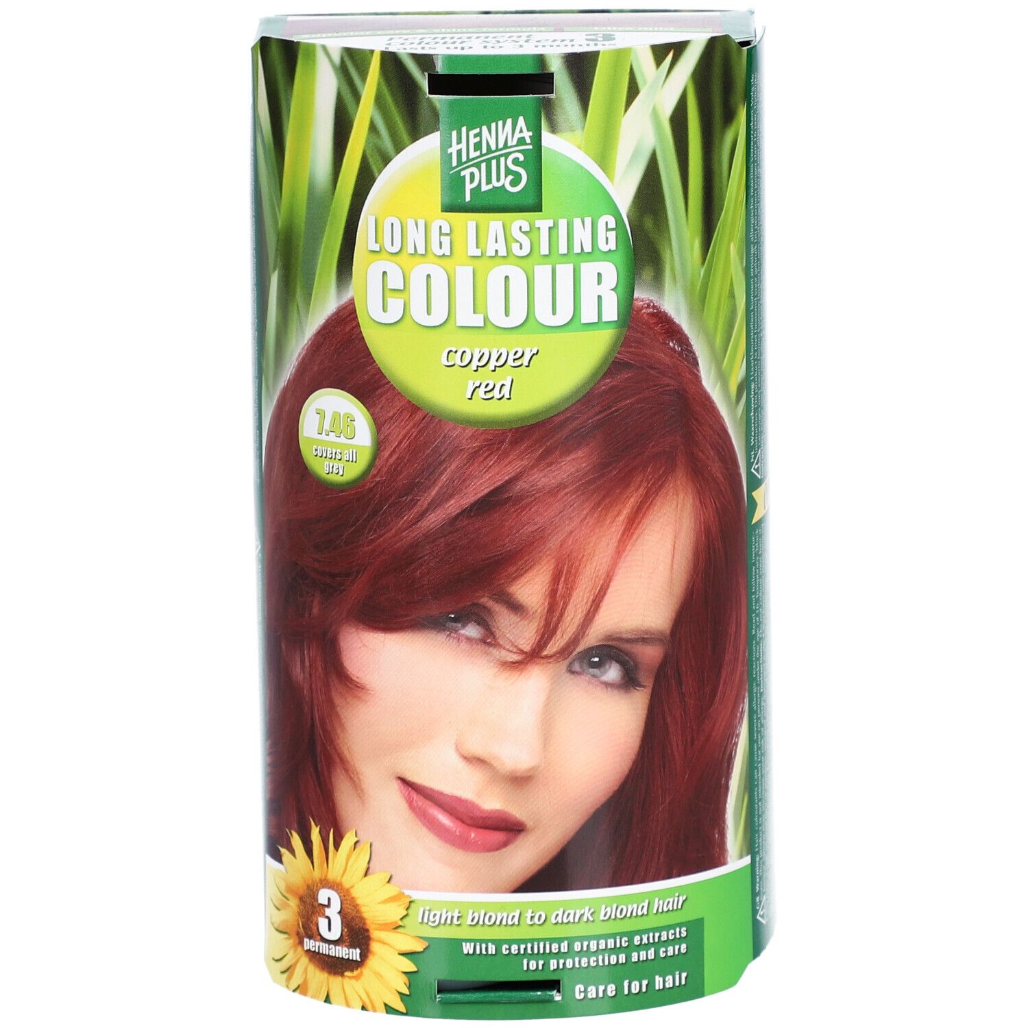 HENNA PLUS Long Last Colour 7.46 copper red