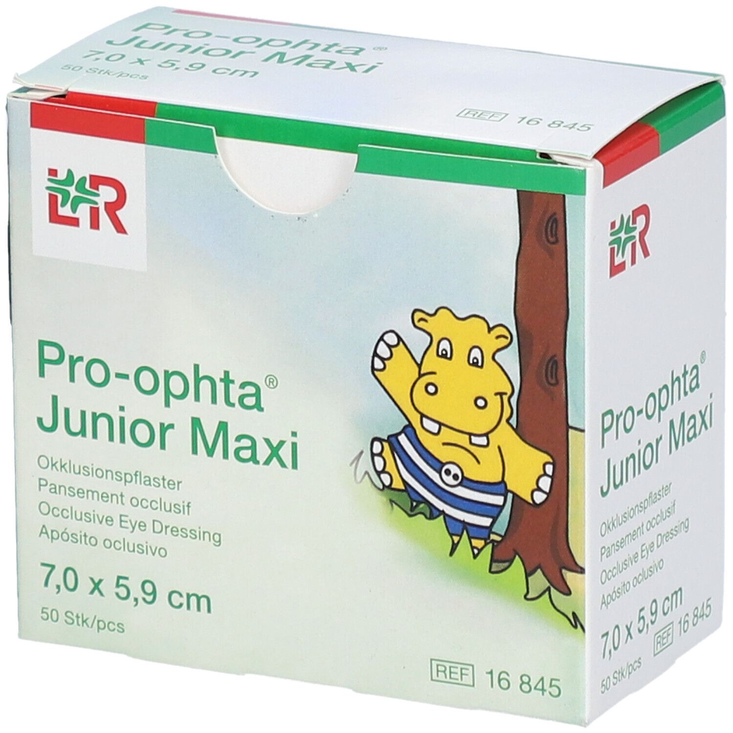 L&R Pro-ophta® Junior Maxi - Pansement Occlusif 7,0 x 5,9 cm