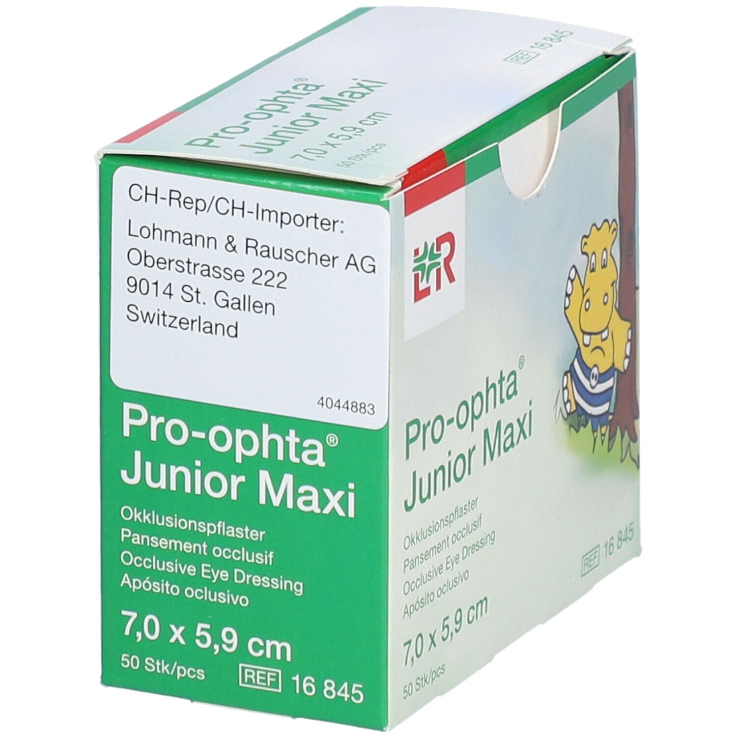 L&R Pro-ophta® Junior Maxi - Pansement Occlusif 7,0 x 5,9 cm