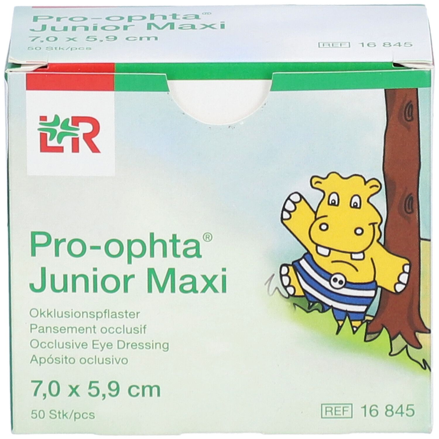 L&R Pro-ophta® Junior Maxi - Pansement Occlusif 7,0 x 5,9 cm