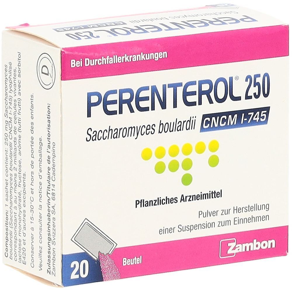 PERENTEROL Plv 250 mg Btl 20 Stk