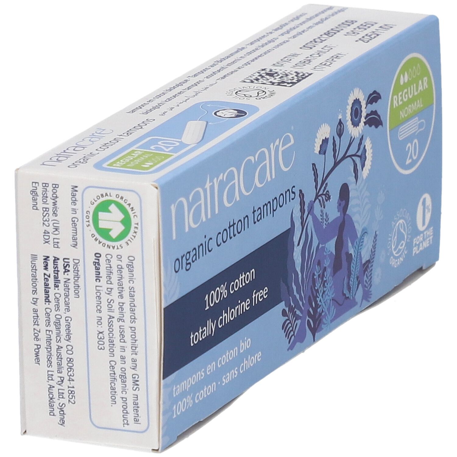 NATRACARE Tampons aus Bio-Baumwolle ohne Applikator