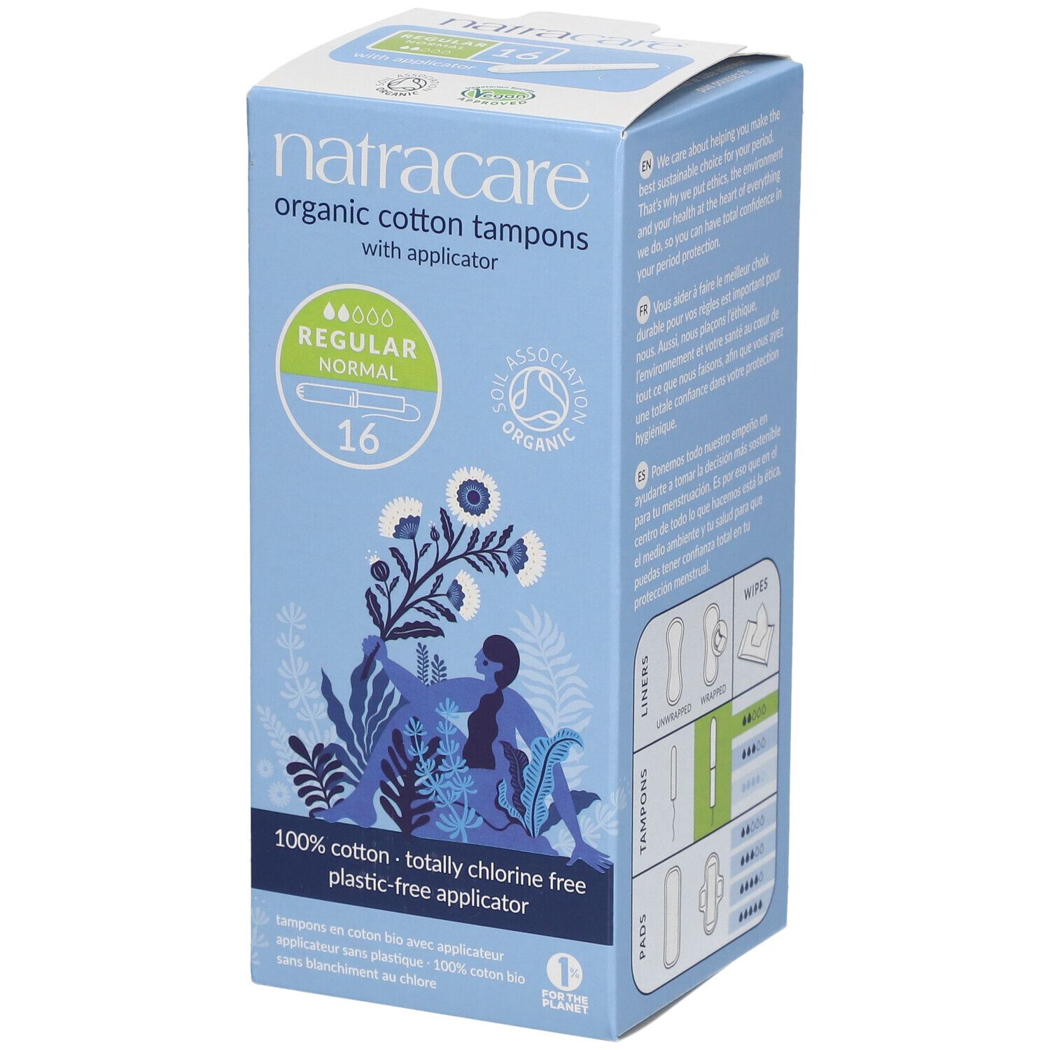 NATRACARE Tampons mit Applikator regular