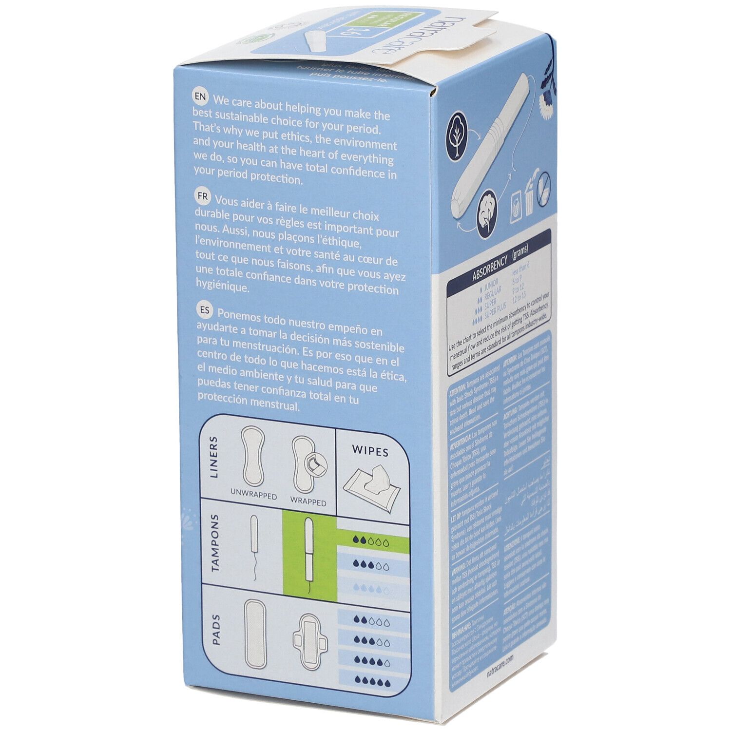 NATRACARE Tampons avec applicateur regular