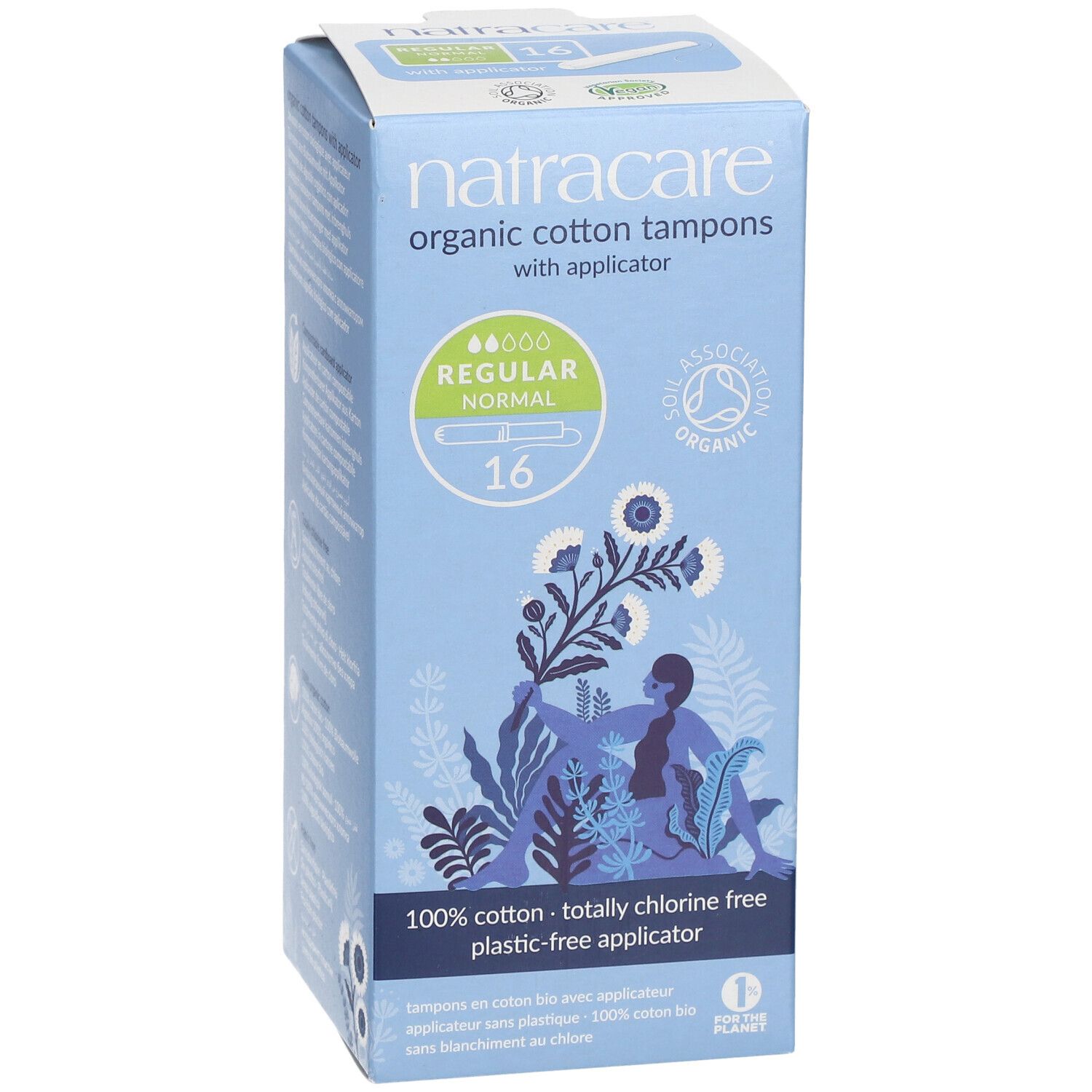 NATRACARE Tampons mit Applikator regular