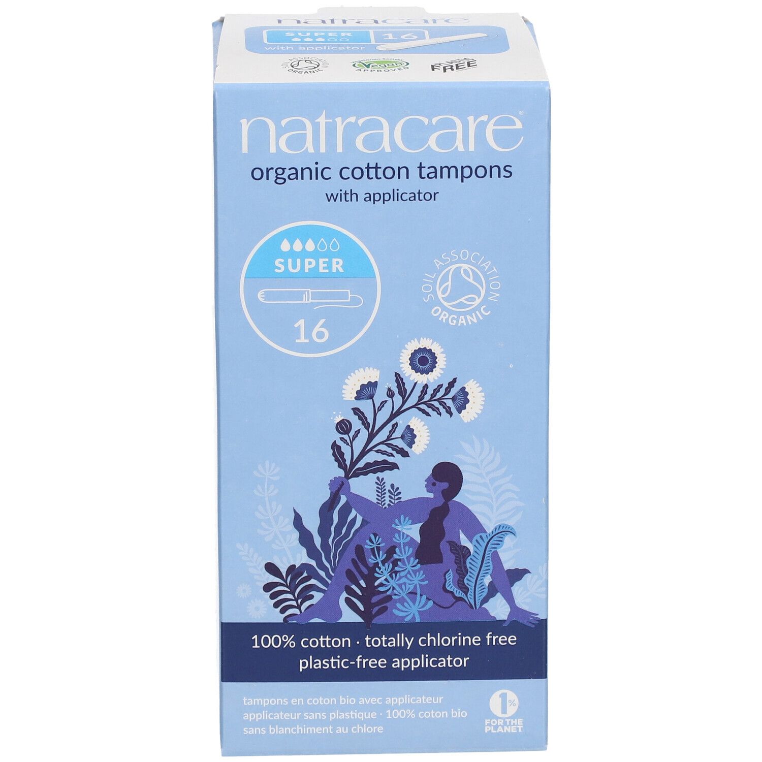 NATRACARE Tampons avec applicateur super