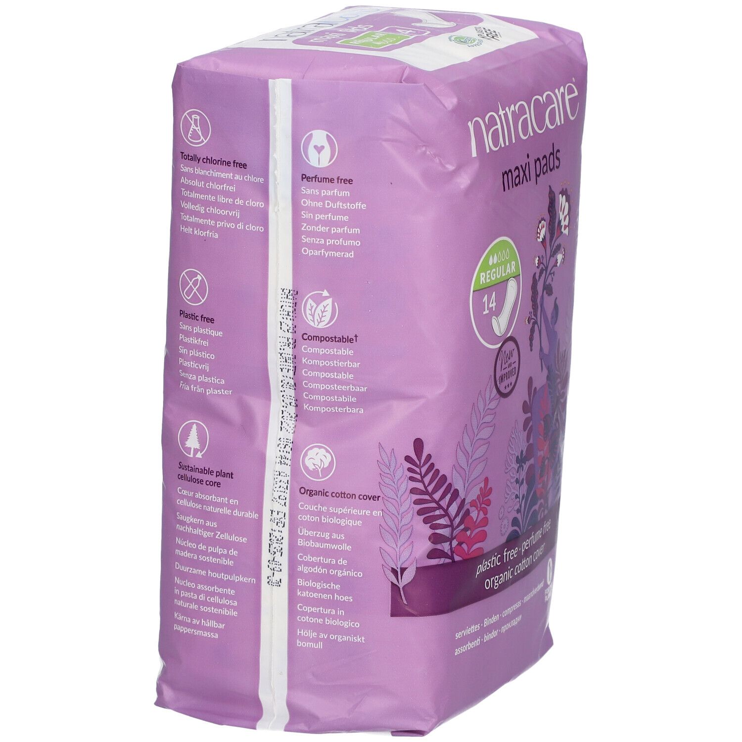 NATRACARE Maxi pads, serviette hygiènique regular