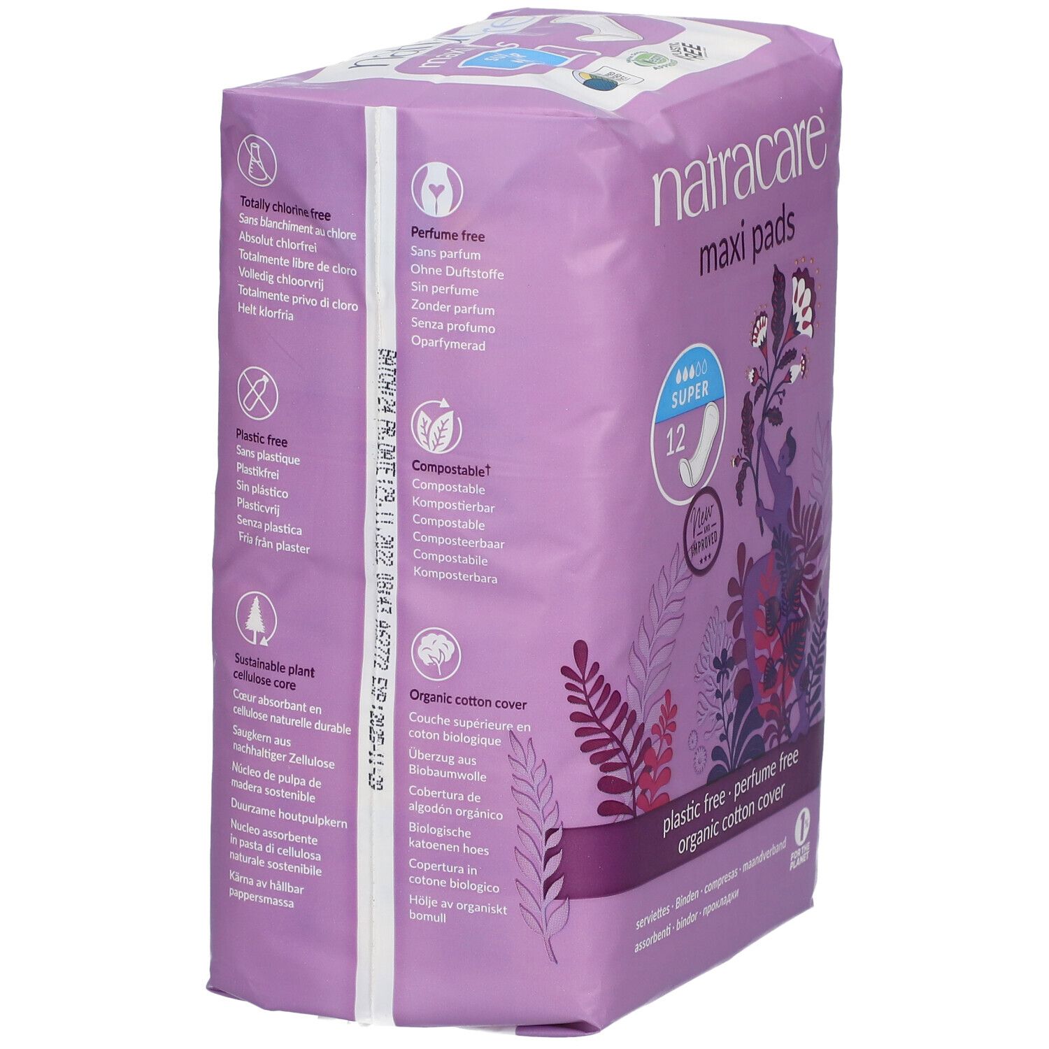 NATRACARE Maxi pads, serviette hygiènique Super