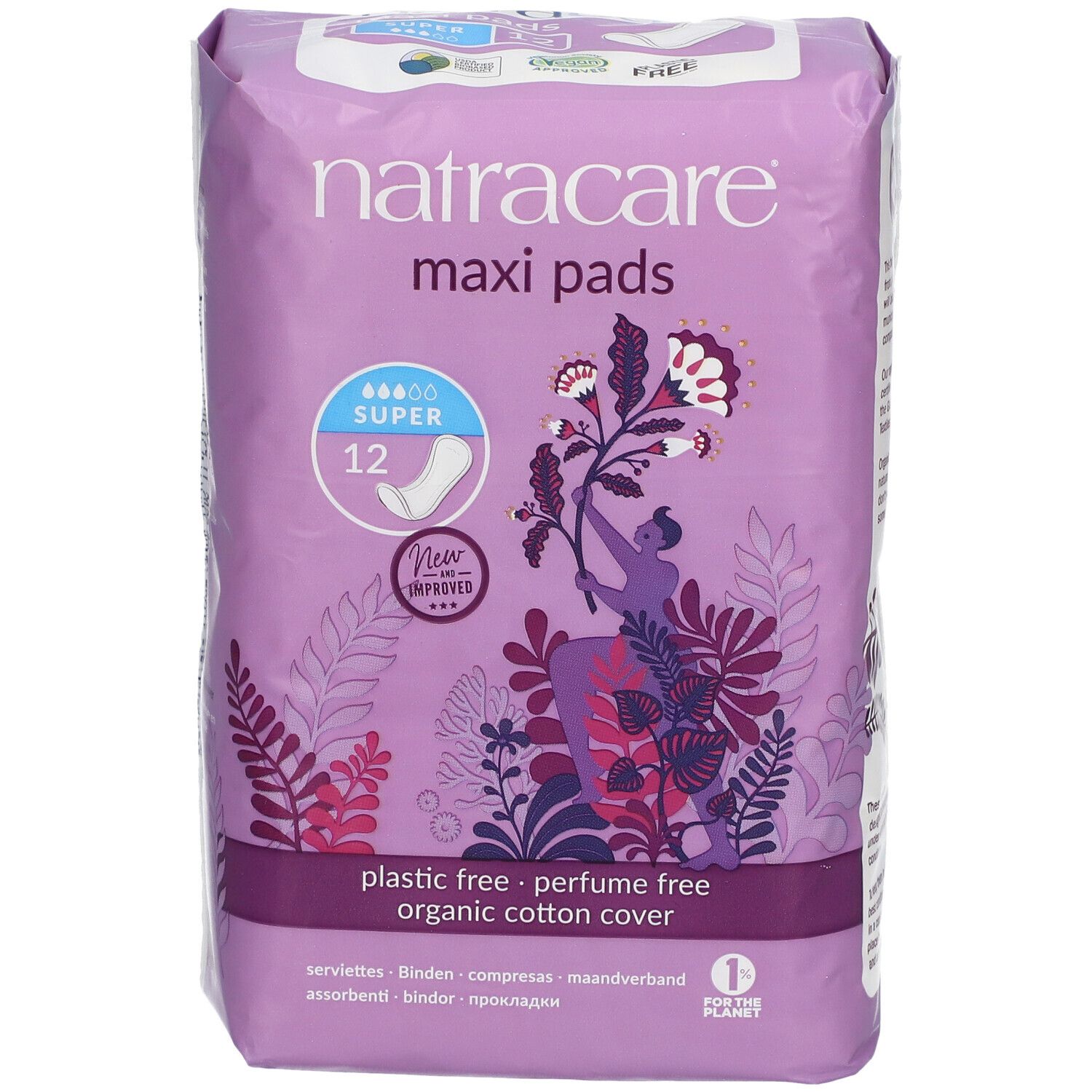 NATRACARE Maxi pads, serviette hygiènique Super