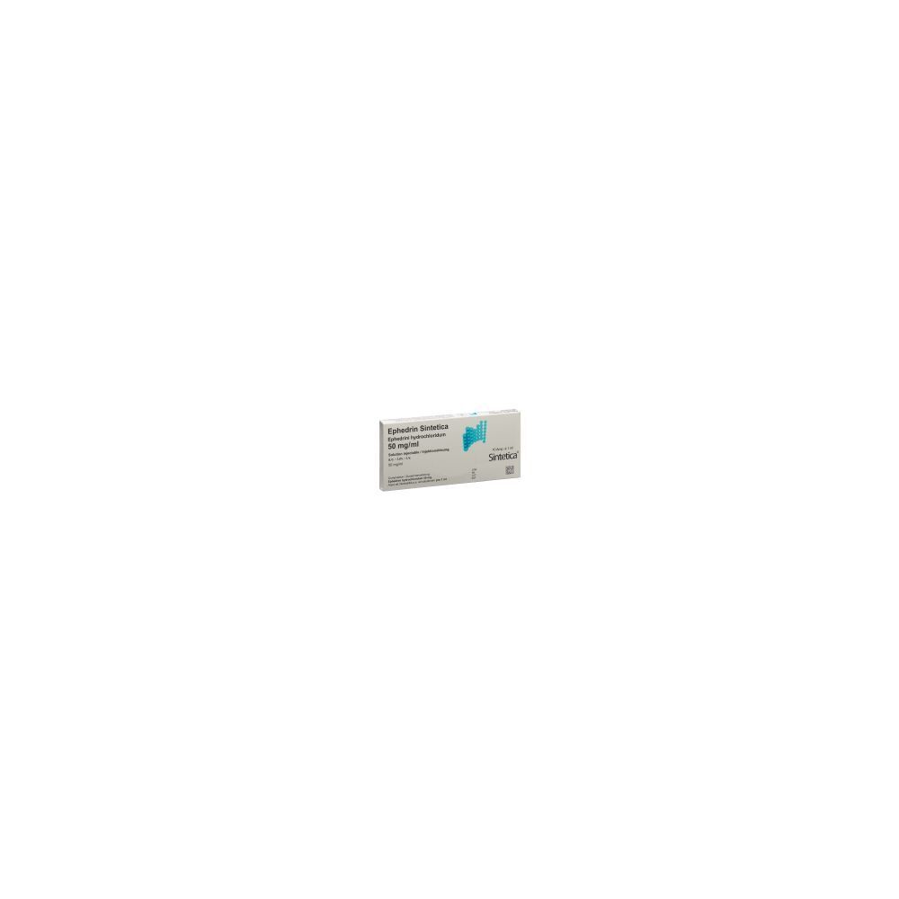 EPHEDRIN Sintetica Inj Lös 50 mg/ml Amp 10 x 1 ml