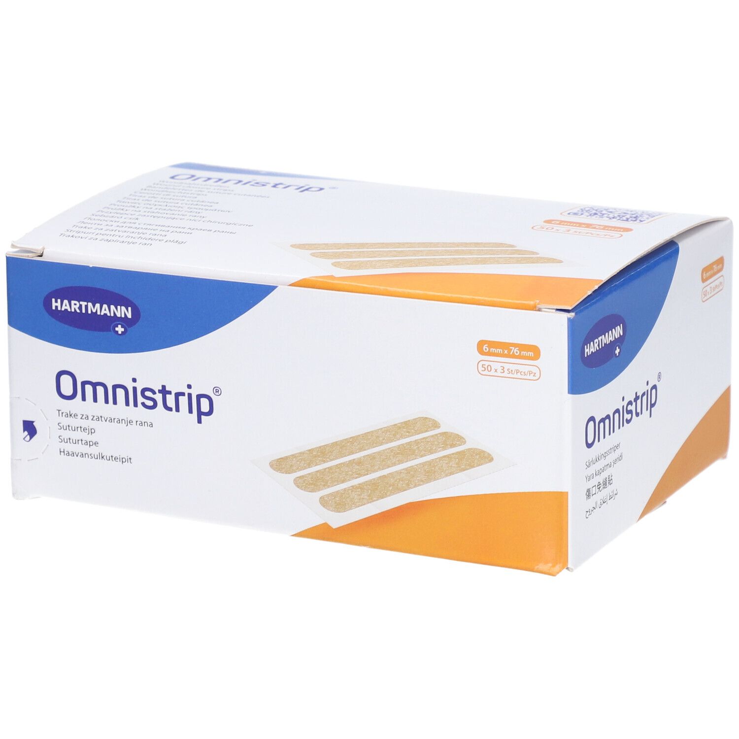 HARTMANN Omnistrip® Selbstklebendes Hautnahtmaterial 6 x 76 mm