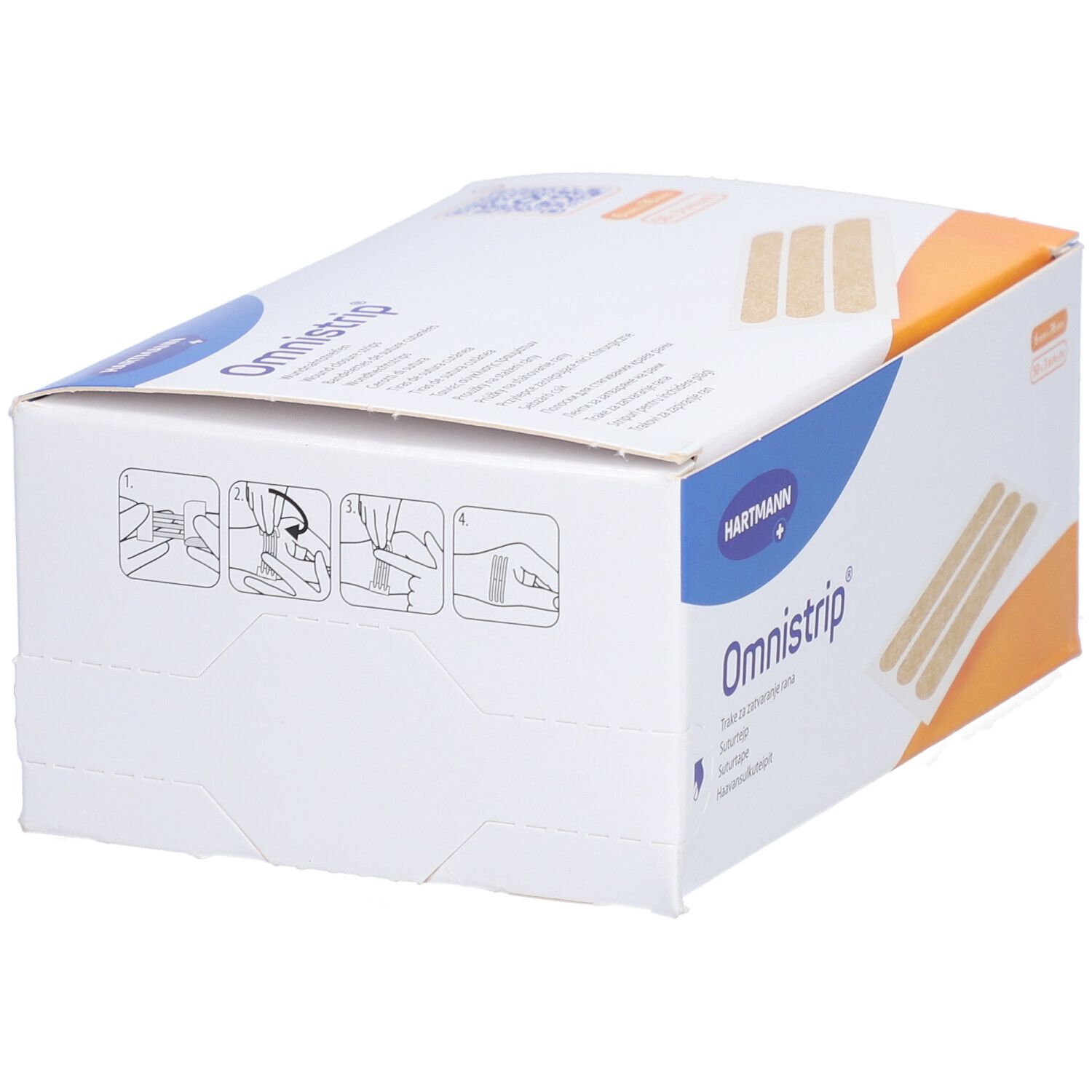 HARTMANN Omnistrip® Selbstklebendes Hautnahtmaterial 6 x 76 mm