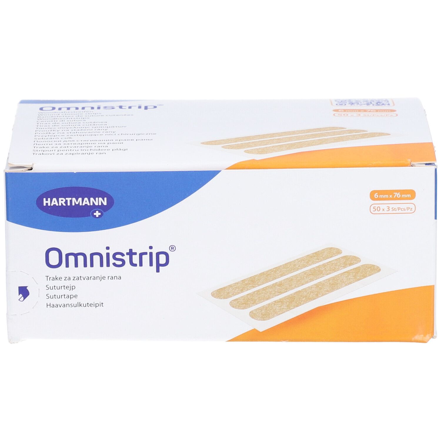 HARTMANN Omnistrip® Selbstklebendes Hautnahtmaterial 6 x 76 mm