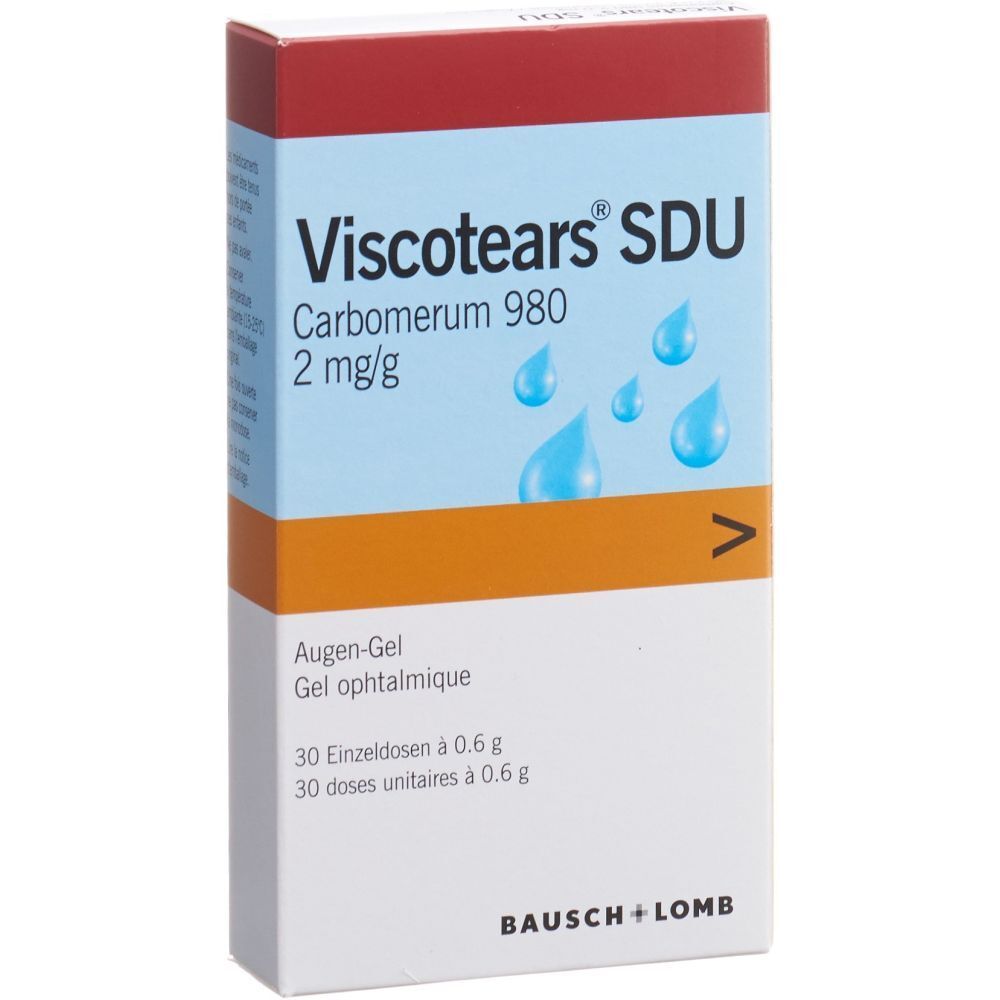VISCOTEARS SDU Augengel 30 Monodos 0.6 g