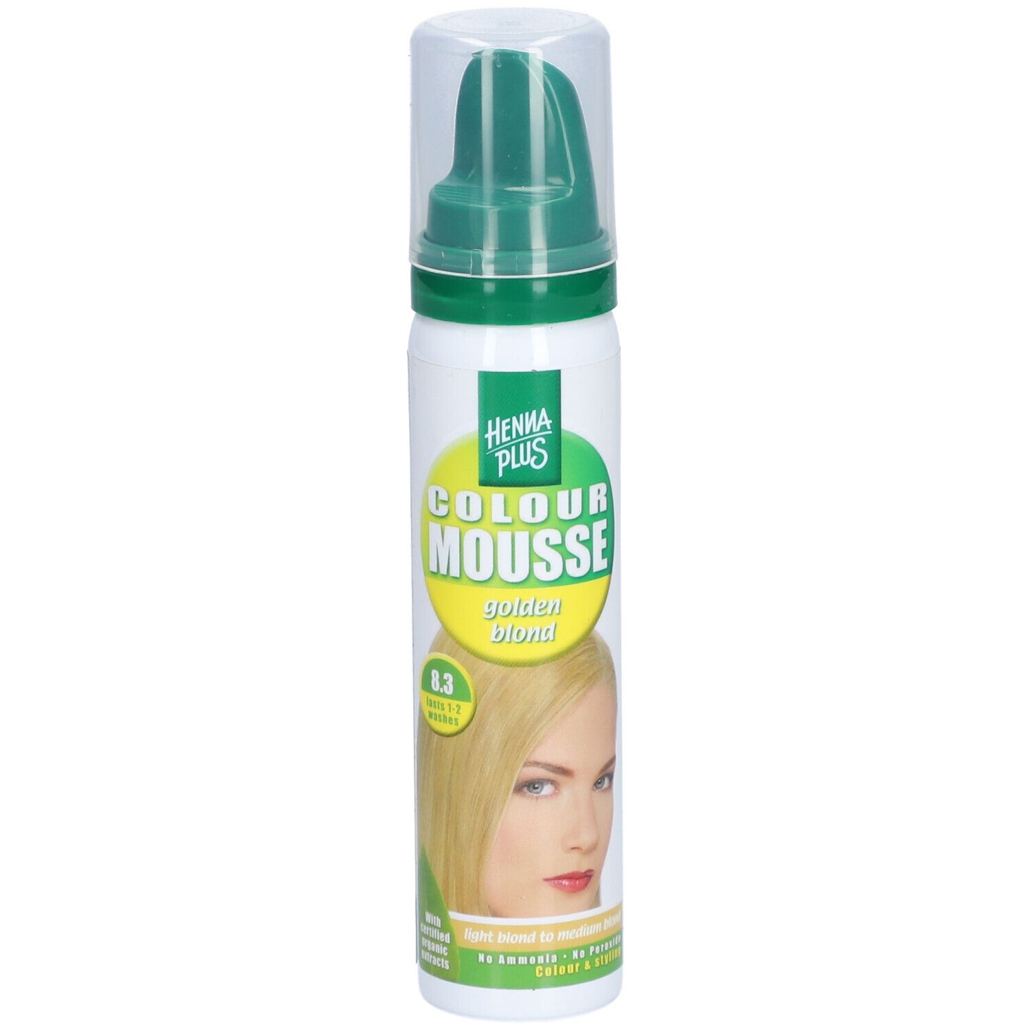 HENNA PLUS Colour Mousse Golden blond 8.3
