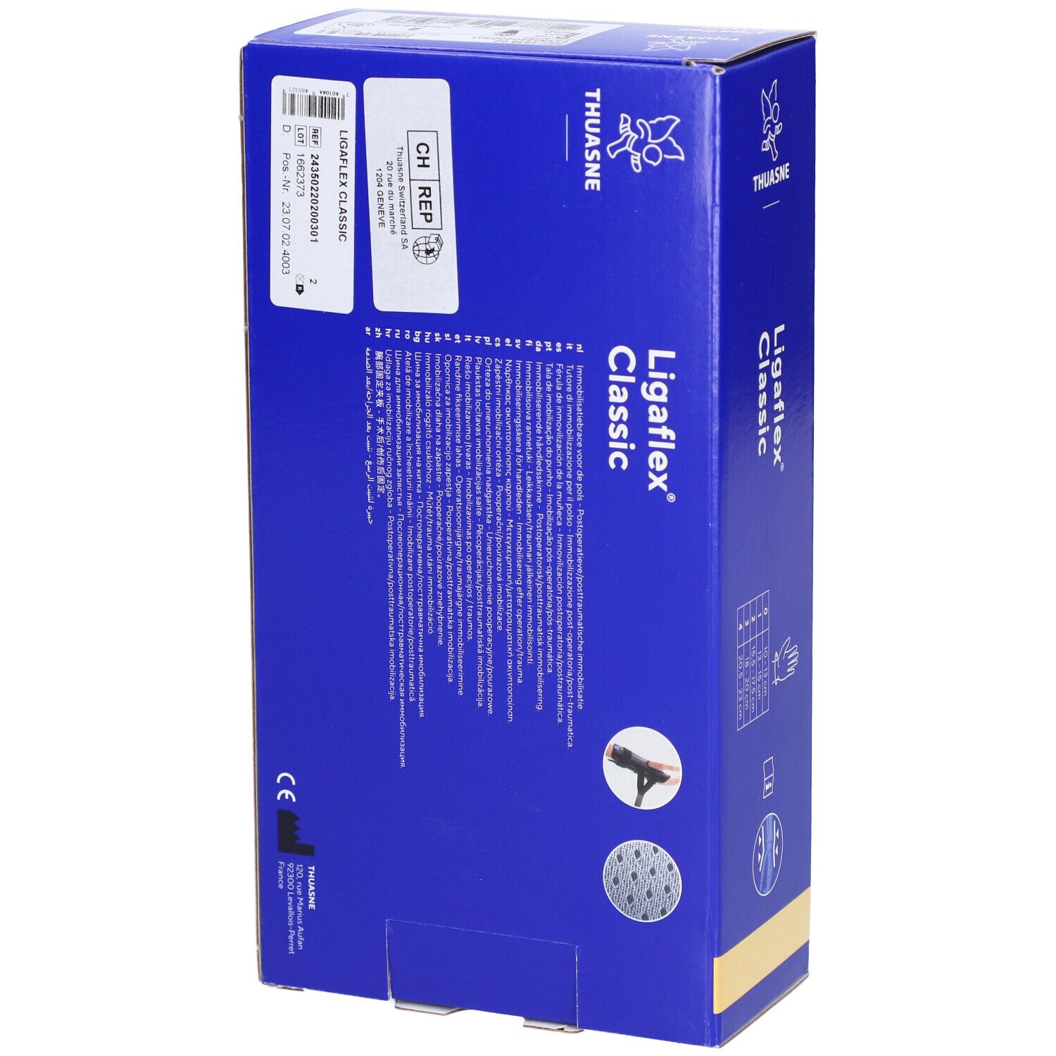 Thuasne Ligaflex Classique Poignet Droite Noire T2