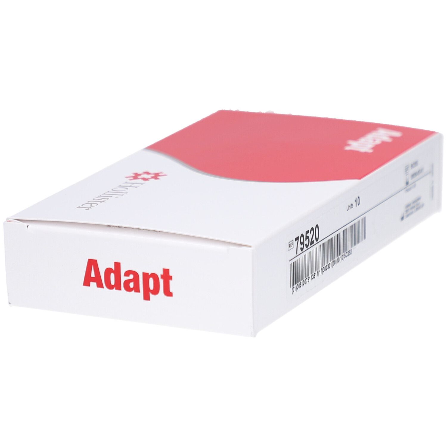 Hollister Adapt Verpackung. Weiß-rote Schachtel mit Adapt-Schriftzug. 20 mm Ringgröße.