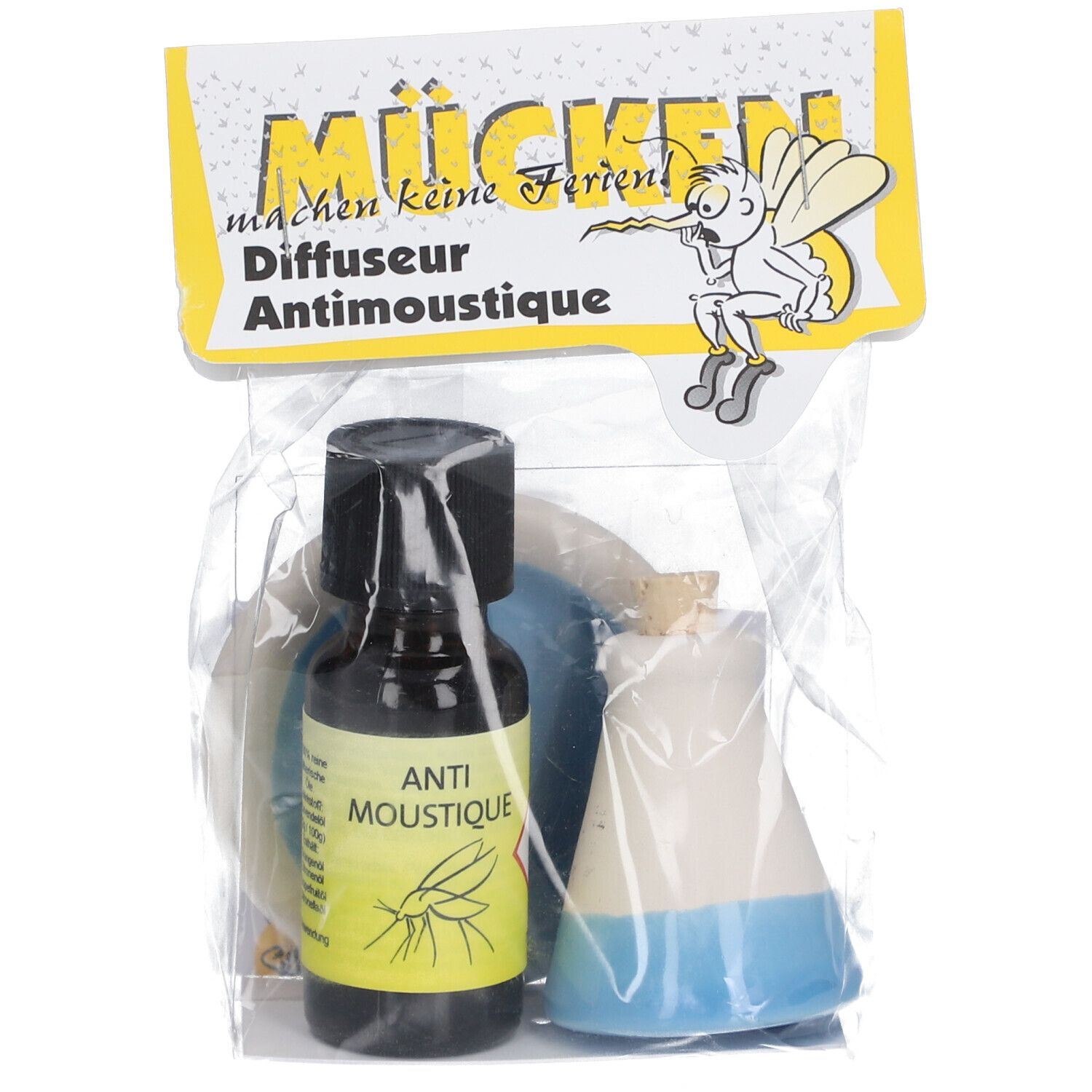 HERBORISTERIA® Anti-Mücken Diffuseur – Set mit ätherischem Öl