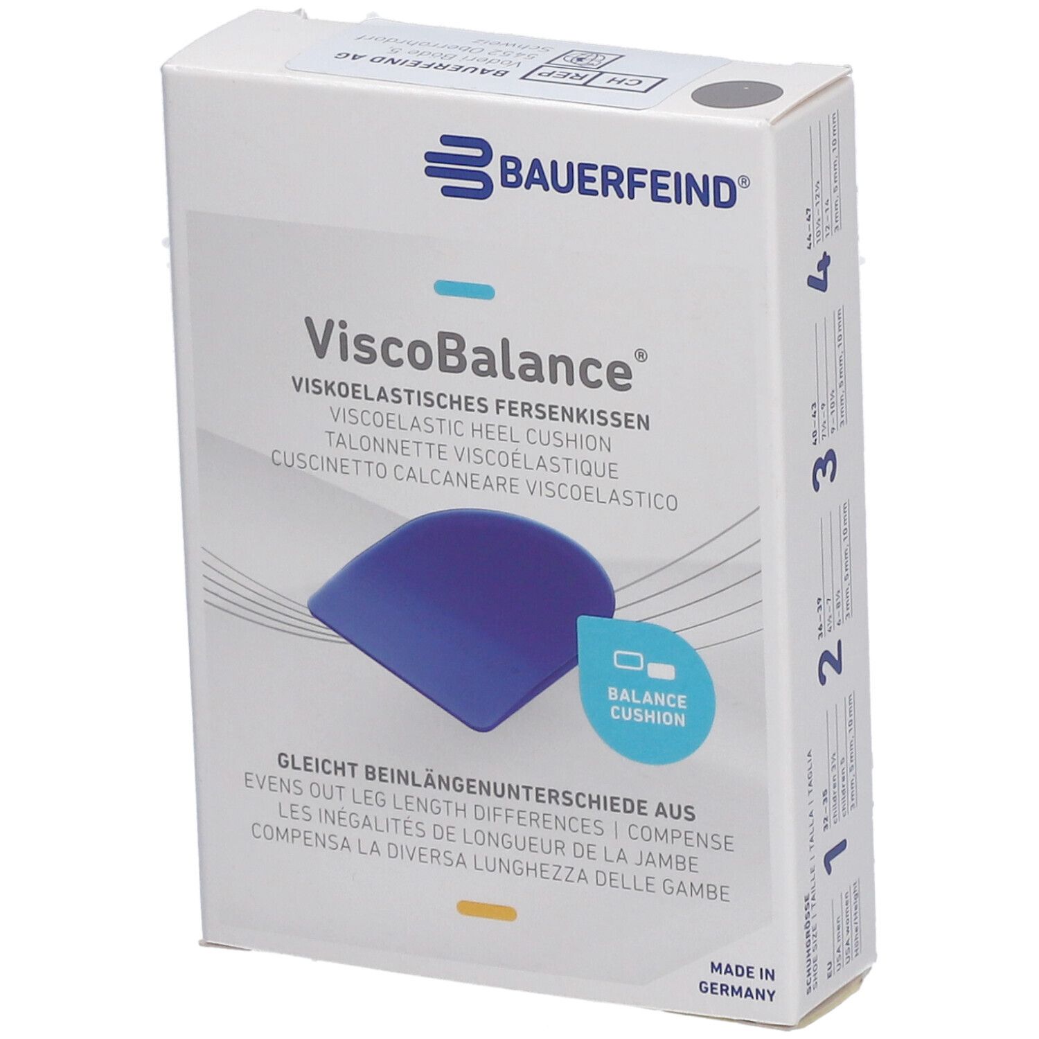 VISCOBALANCE Talonnette Silikon Taille 2 5mm