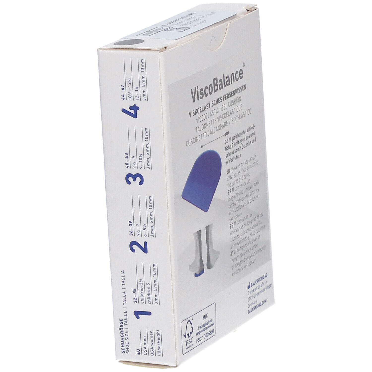 VISCOBALANCE Talonnette Silikon Taille 2 5mm