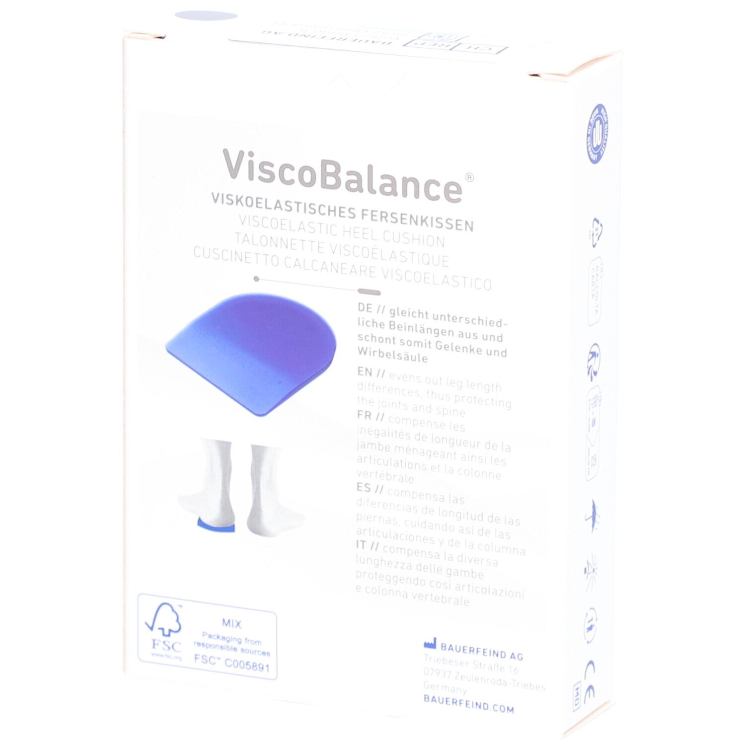 BAUERFEIND Viscobalance® Talonette Größe 3 10 mm