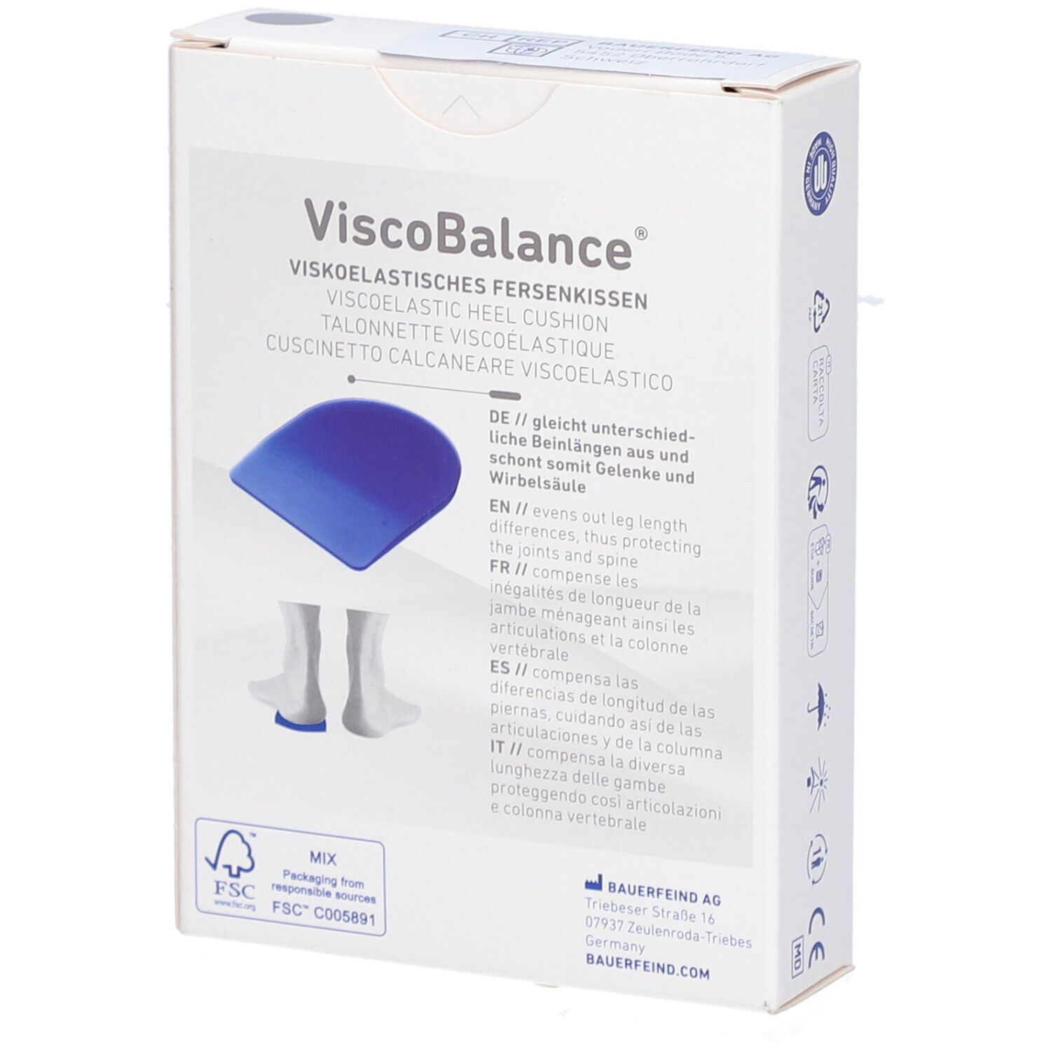 VISCOBALANCE Talonnette Silikon Taille 4 10mm