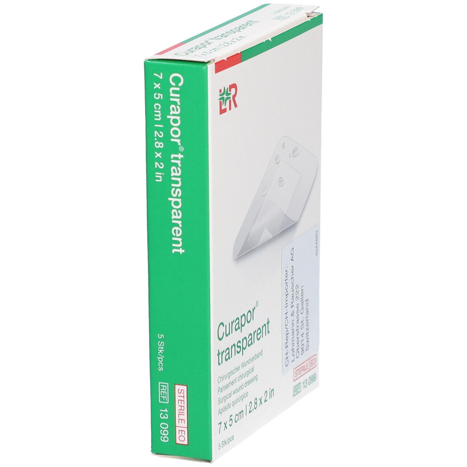 Curapor® transparent 5 cm x 7 cm steril