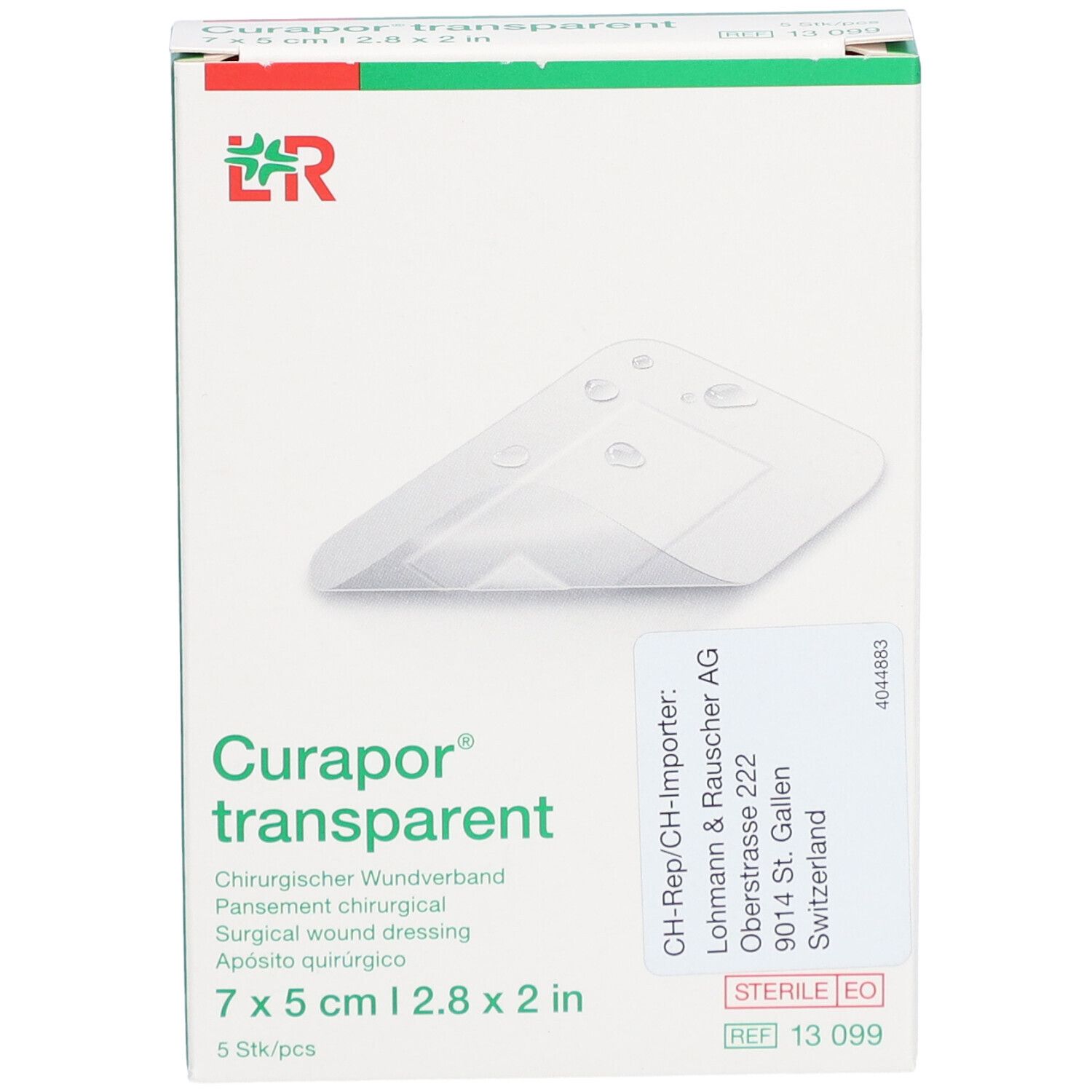 Curapor® transparent 5 cm x 7 cm steril