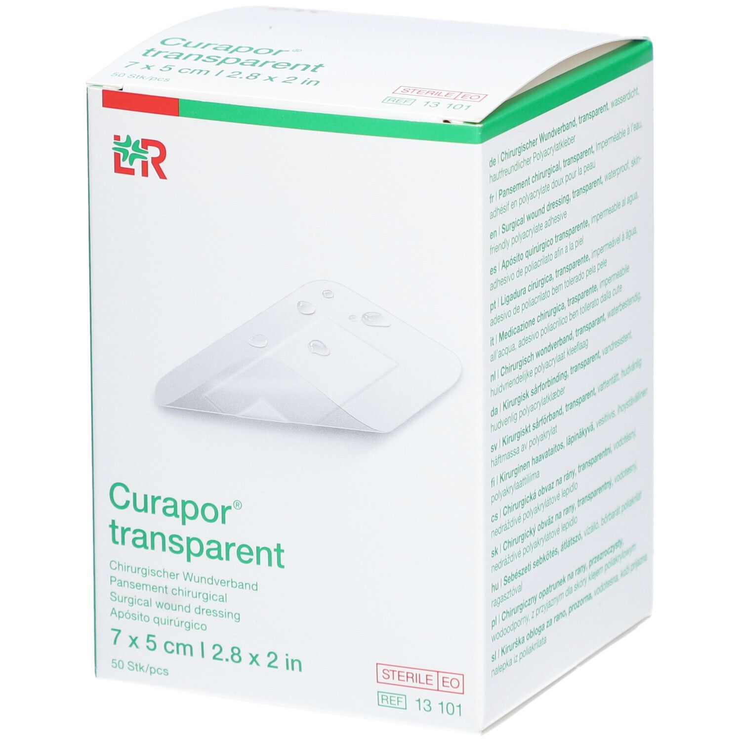 Curapor® Transparent Steril 7 cm x 5 cm