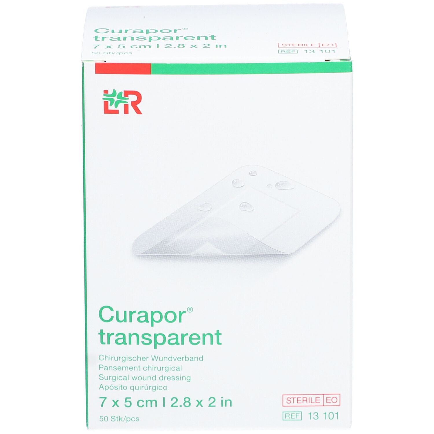 Curapor® Transparent Steril 7 cm x 5 cm