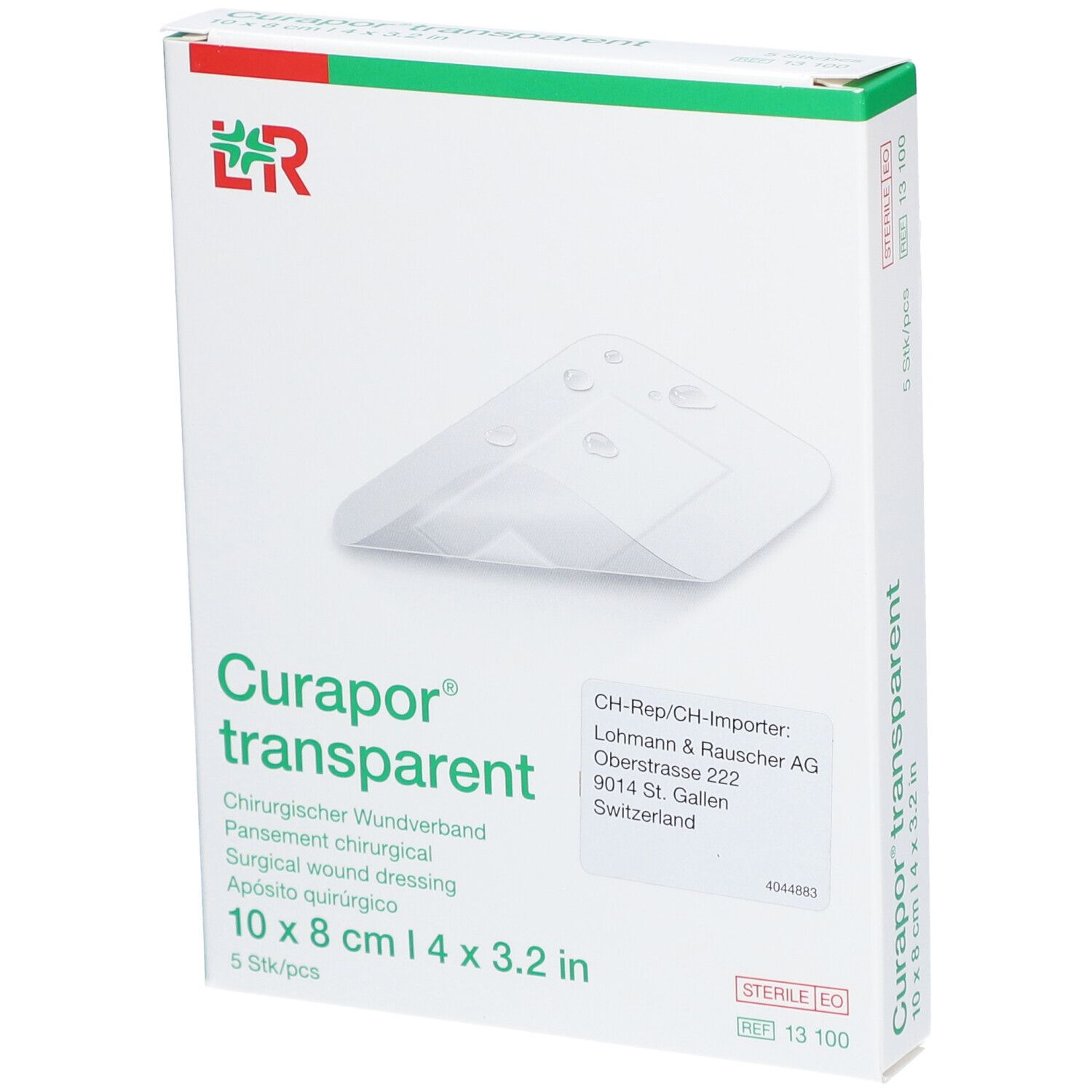 Curapor® transparent 8 cm x 10 cm steril