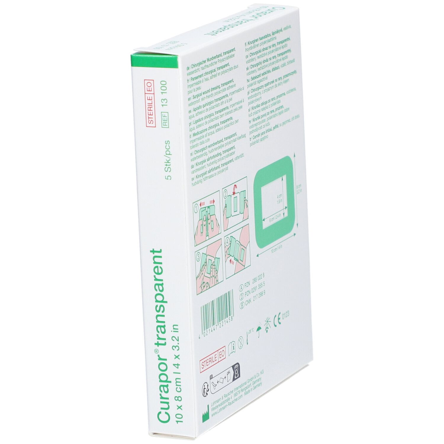 Curapor® transparent 8 cm x 10 cm steril