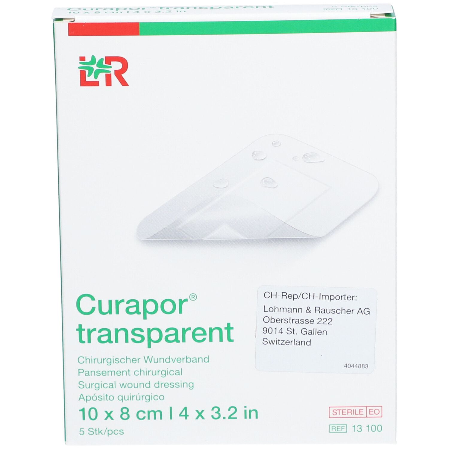Curapor® transparent 8 cm x 10 cm steril