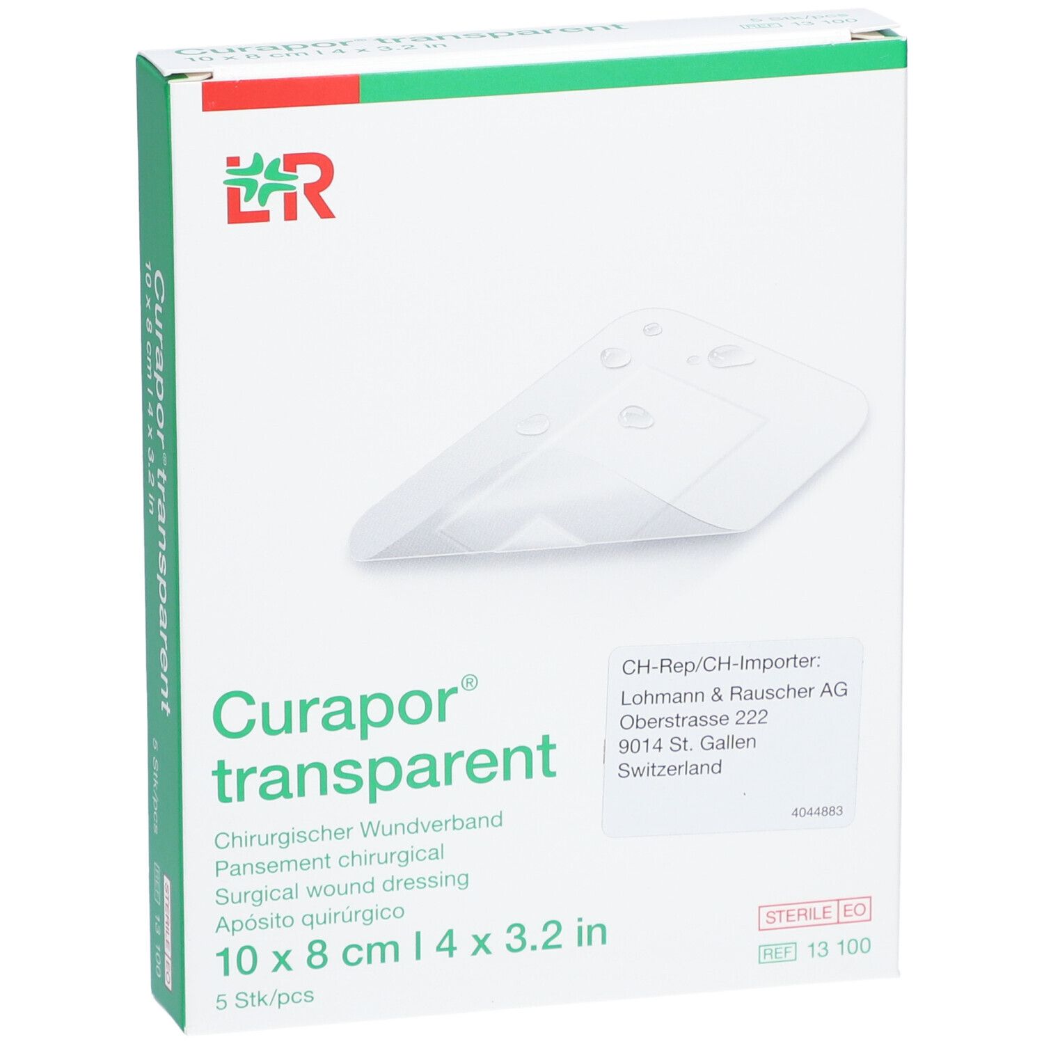 Curapor® transparent 8 cm x 10 cm steril