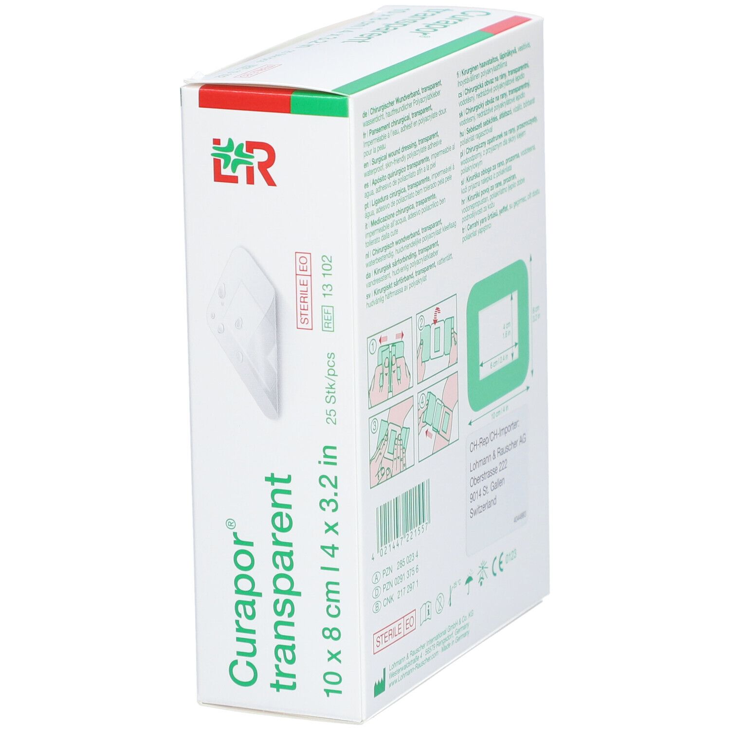 Curapor® transparent 8 cm x 10 cm steril