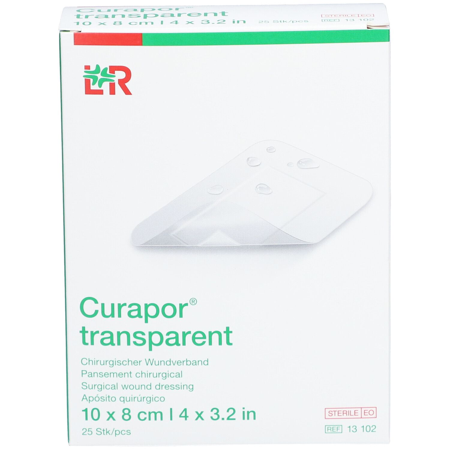 Curapor® transparent 8 cm x 10 cm steril