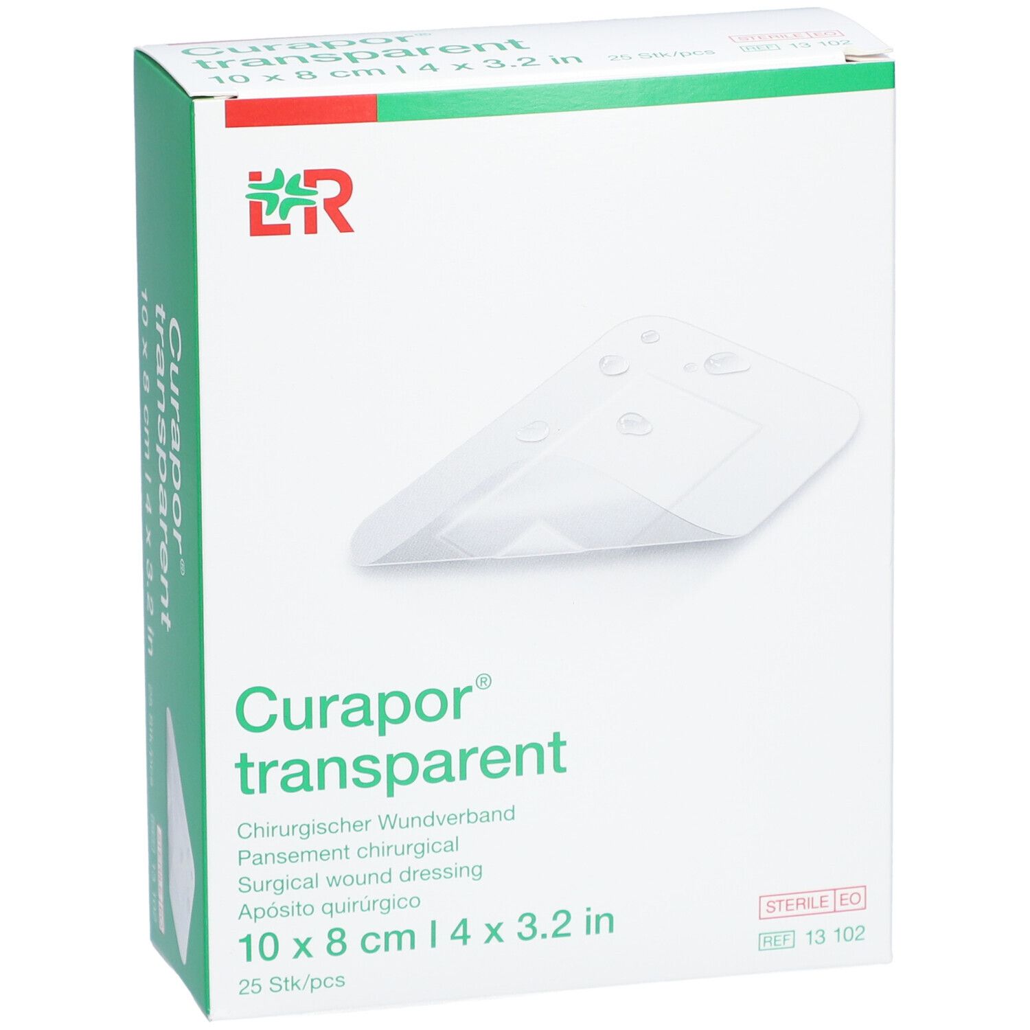 Curapor® transparent 8 cm x 10 cm steril