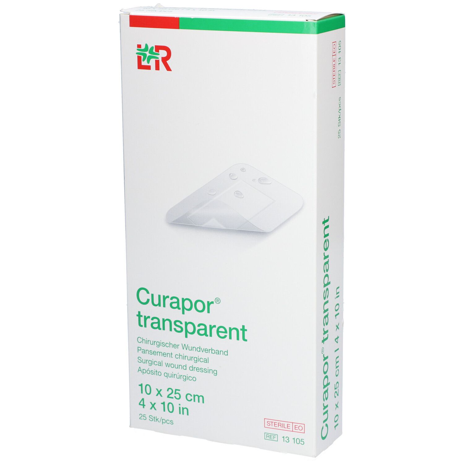 Curapor Transparent Steril 10x25cm