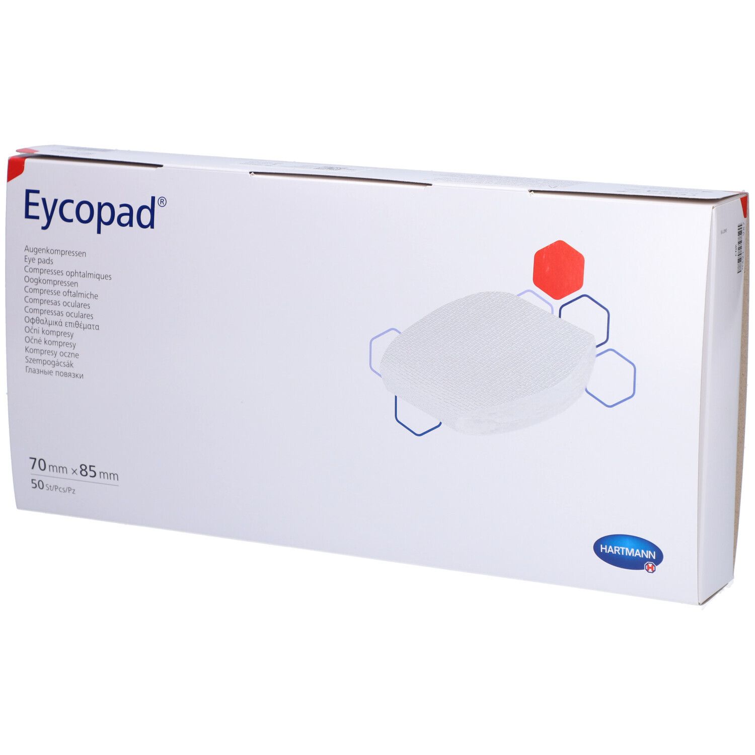 EYCOPAD® Unsterile Augenkompresse 70 x 85 mm